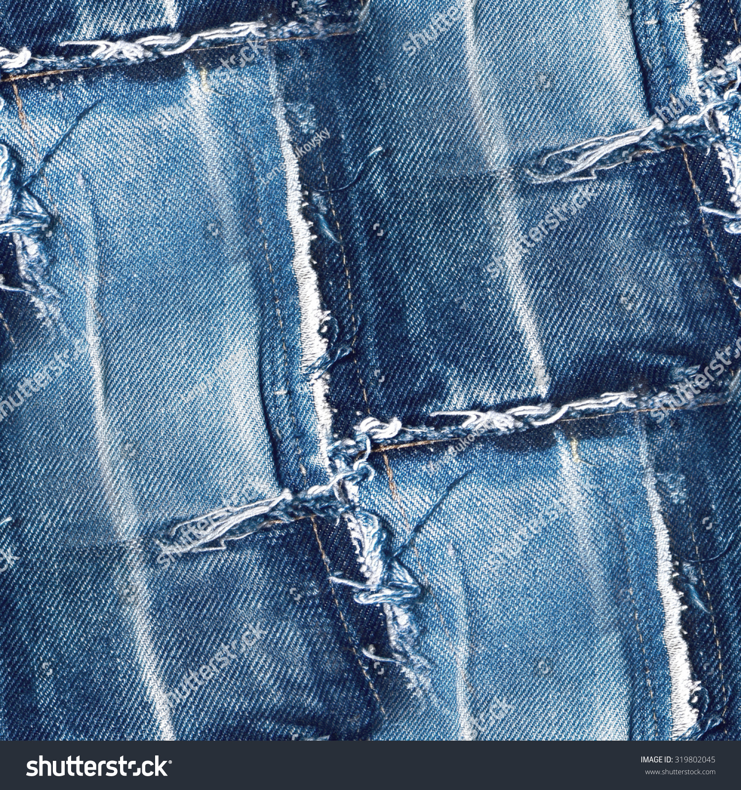 Seamless Jeans Pattern - Blue Denim Texture Stock Photo 319802045 ...