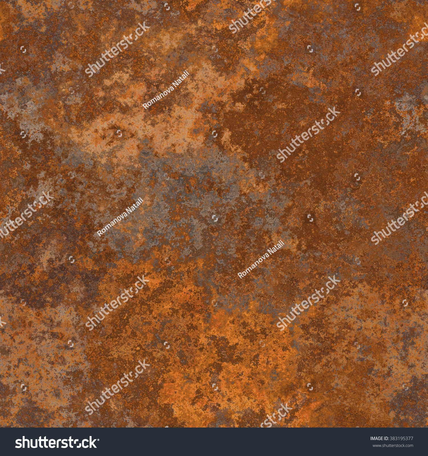 Seamless Old Rusty Metal Texture High Stock Illustration