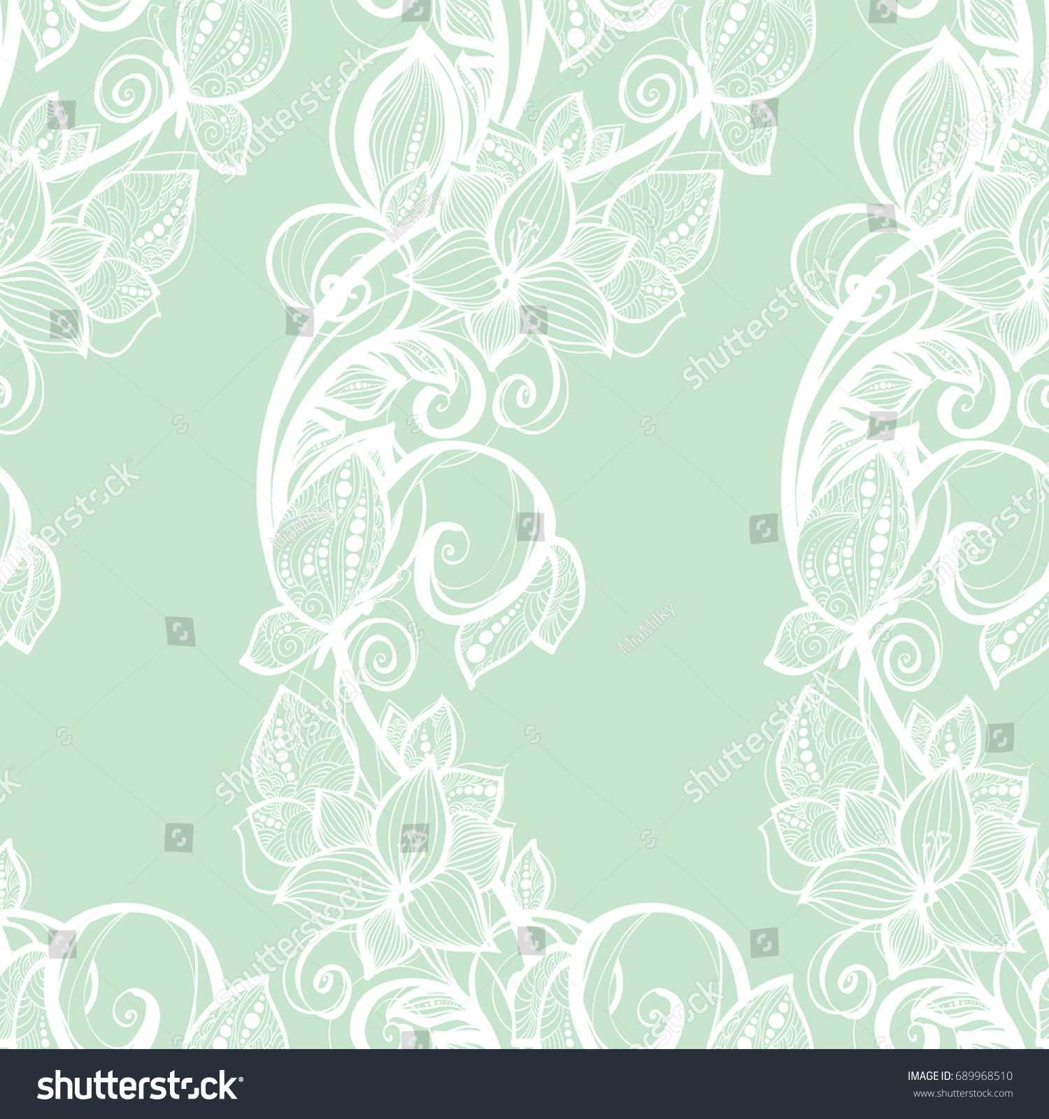 Seamless Pattern White Lace On Mint: Vector Có Sẵn (Miễn Phí Bản Quyền)  587780363 | Shutterstock
