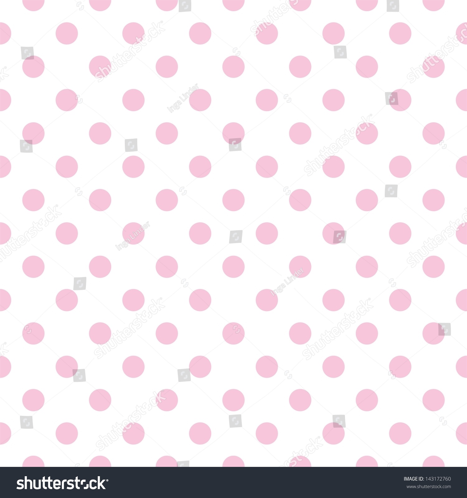 Seamless Pattern Pastel Pink Polka Dots Stock Illustration 143172760