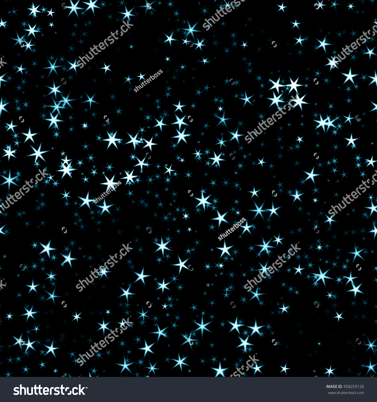 Seamless Starry Sky Background Stock Illustration 358259126