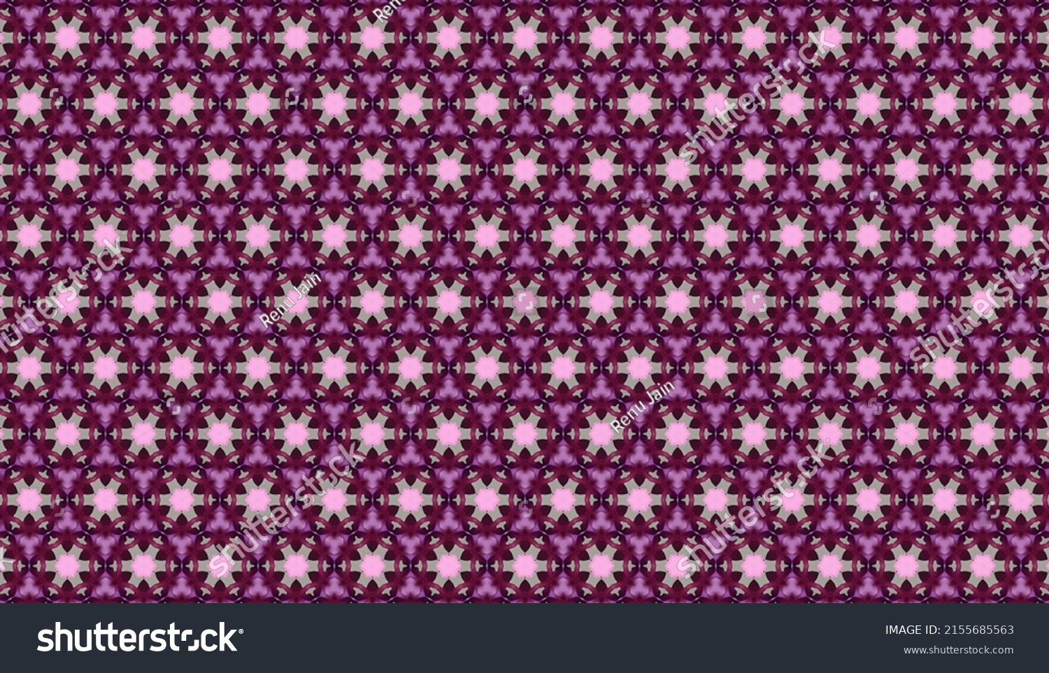 Seamless Traditional Asian Paisley Border Design Stock Illustration