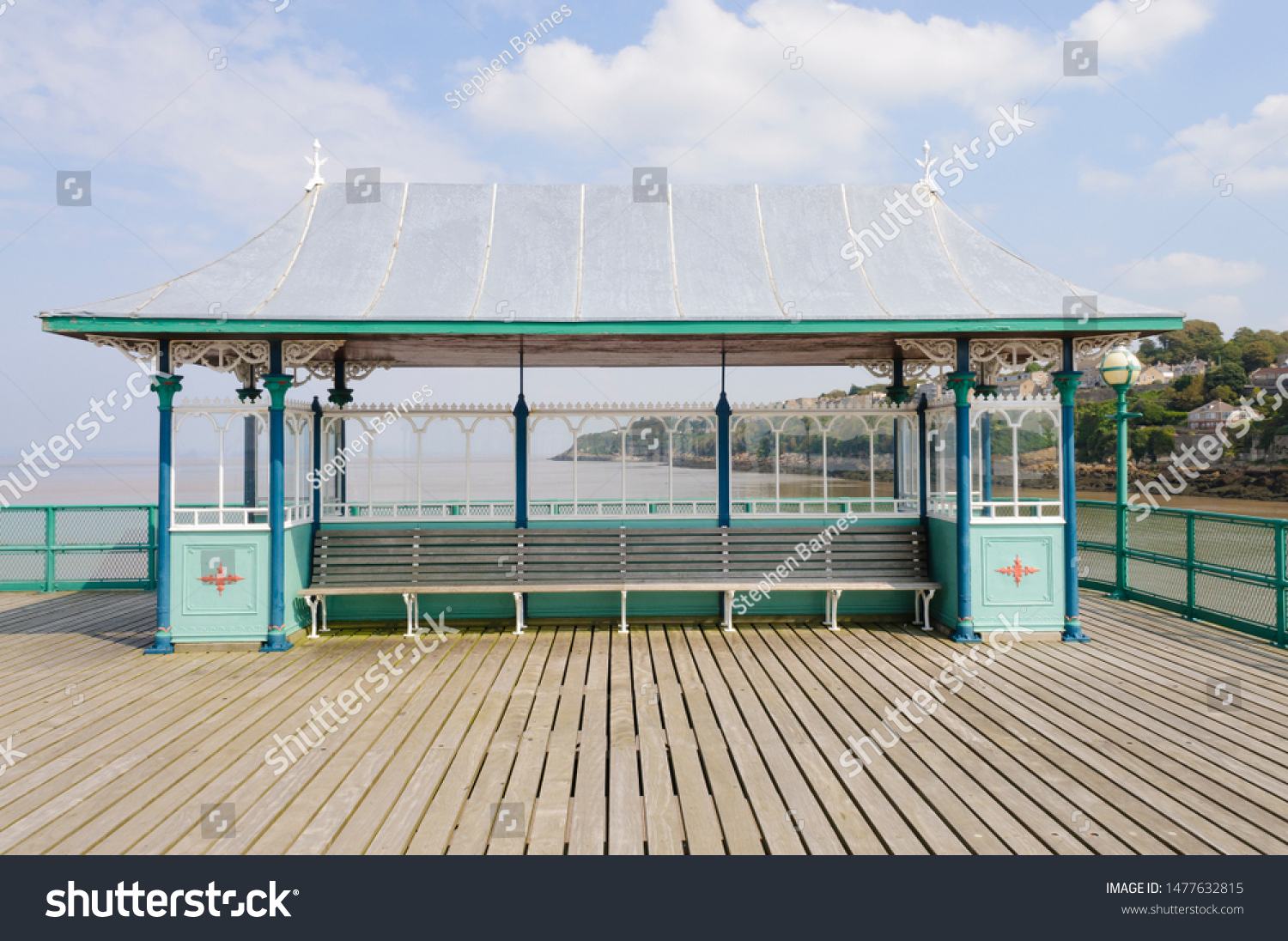 Seat Shelter End Clevedon Victorian Pier Stock Photo Edit Now