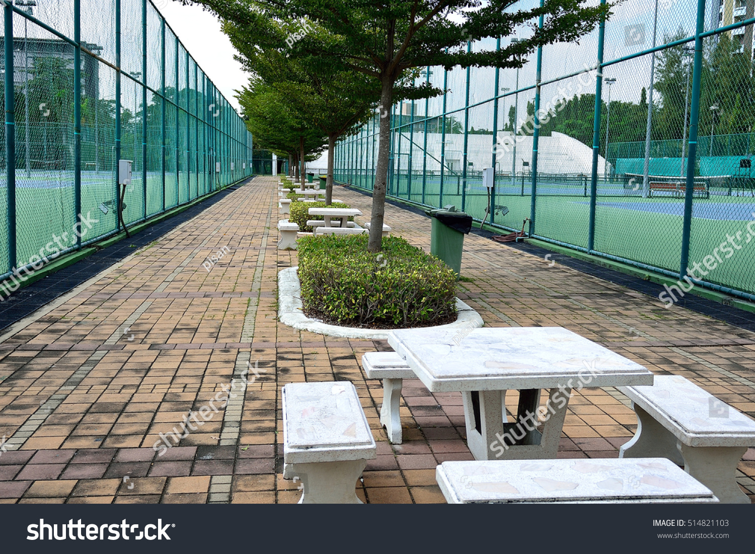 Seating Tennis Court Stock Photo (Edit Now) 514821103