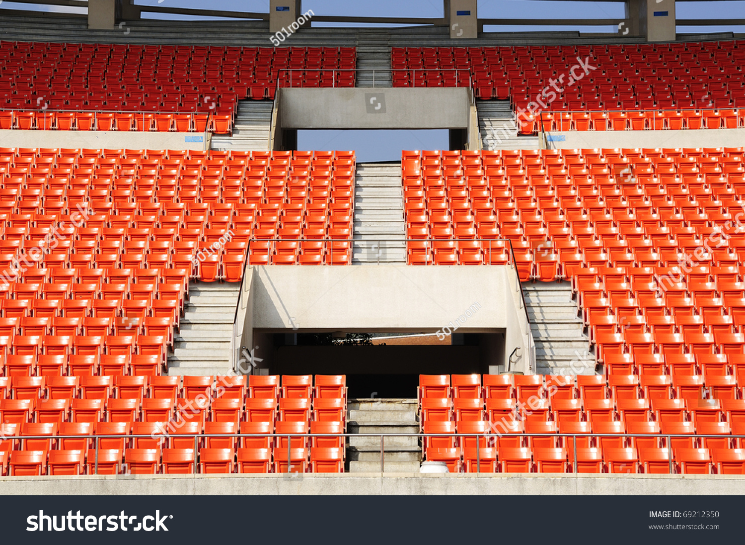 Seats At Stadium Entrance Walk Way Stock Photo 69212350 : Shutterstock