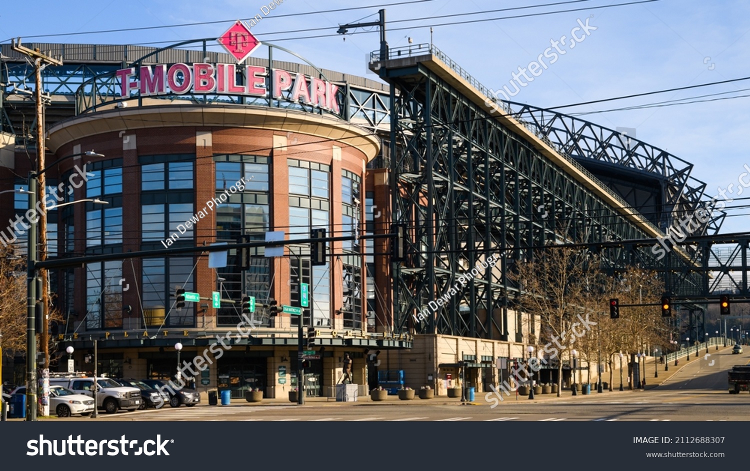 Stock Photo Seattle January T Mobile Baseball Stadium In Seattle Is The Home Of The Mariners Sport 2112688307 