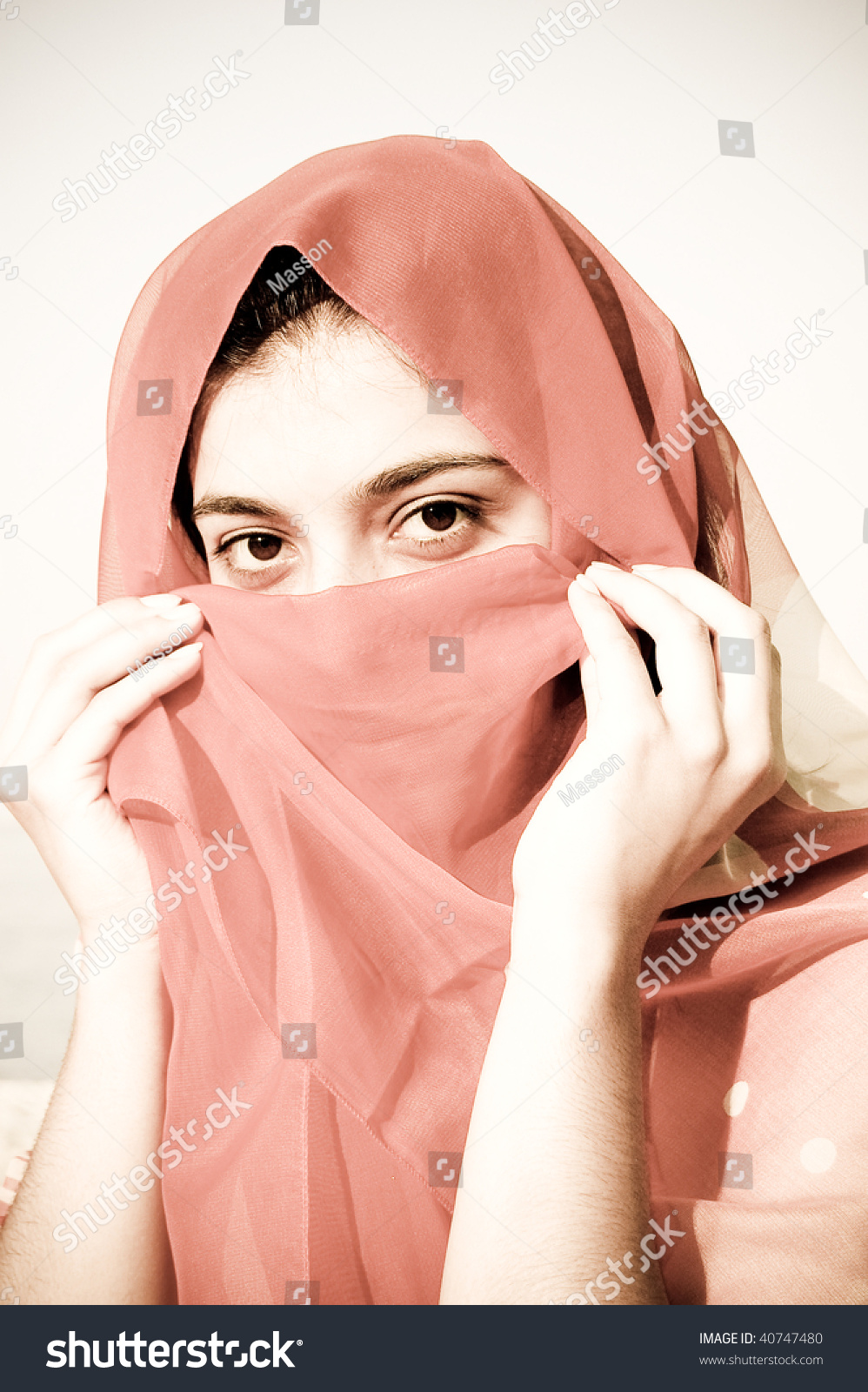 Secret Smile Arabian Girl Photo Retro Stock Photo 40747480 - Shutterstock