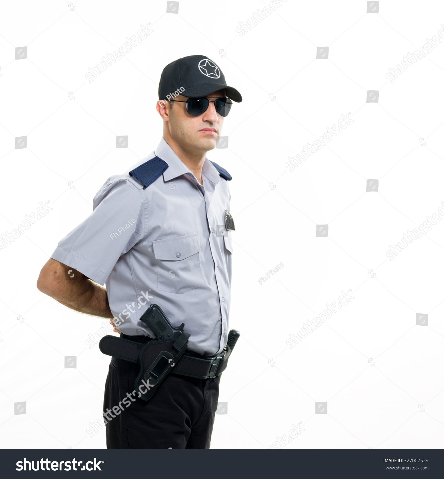 Security Guard Isolated On White Background Stock Photo (Edit Now ...