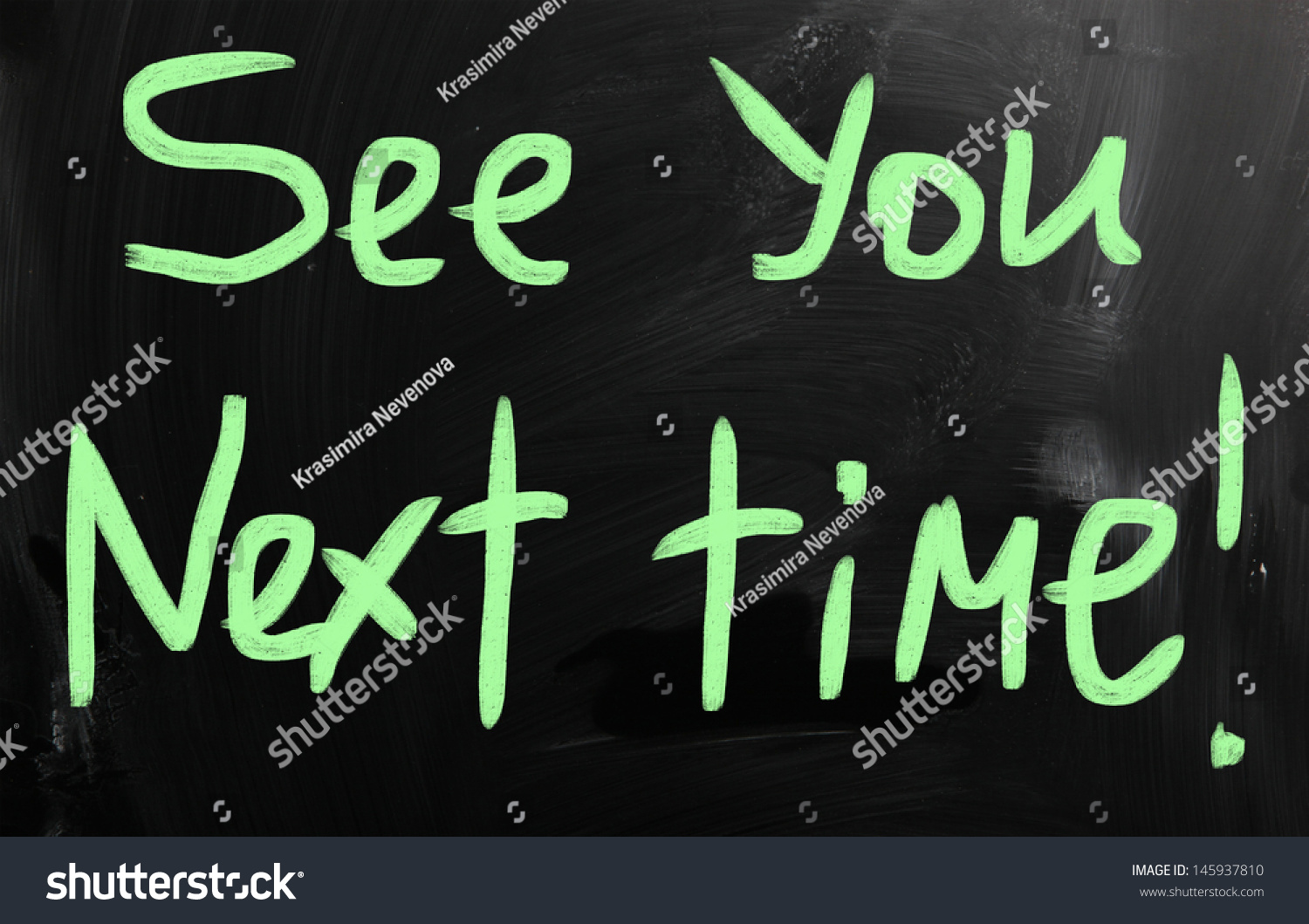 See You Next Time库存照片145937810 Shutterstock