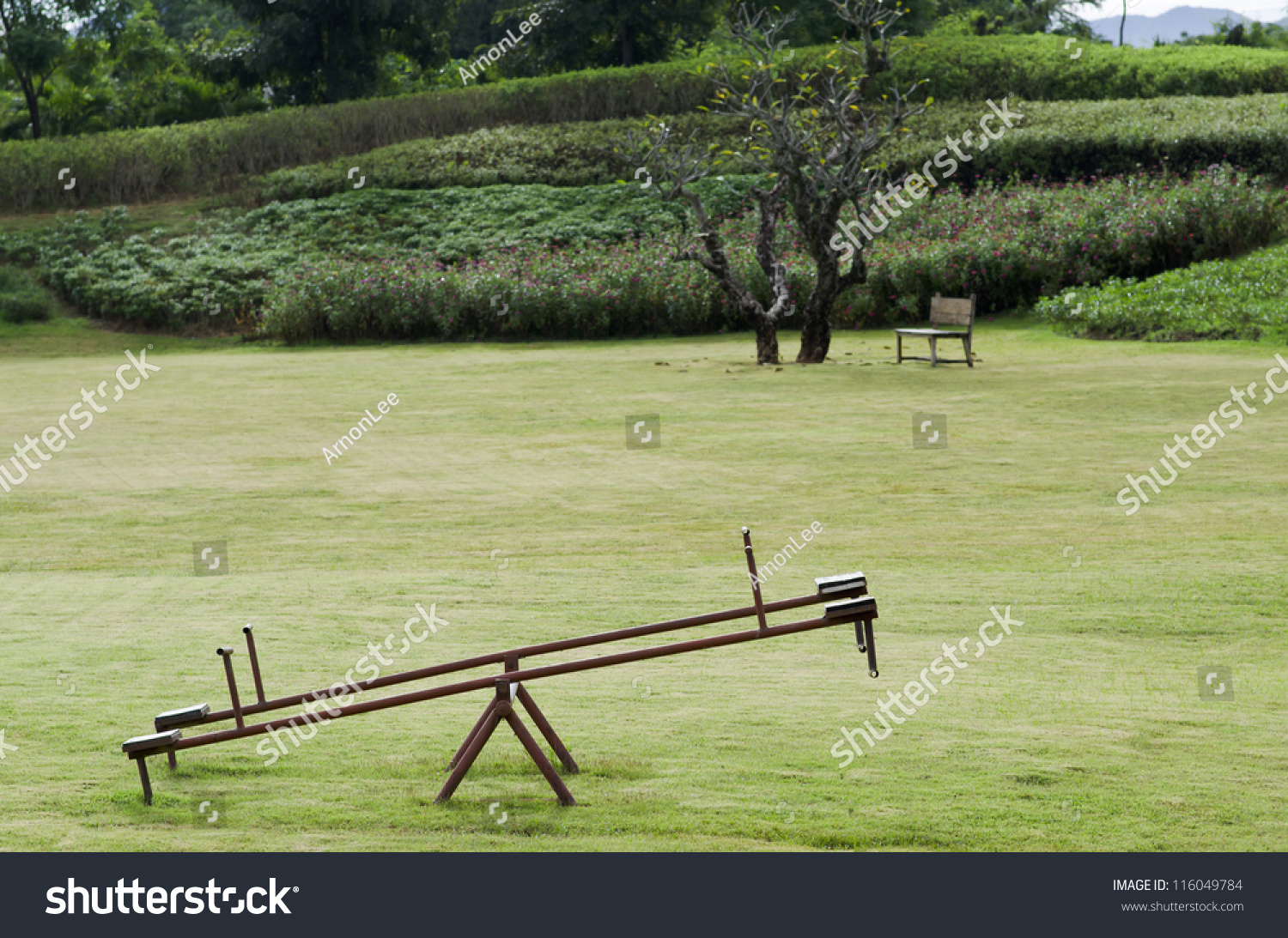 garden seesaw