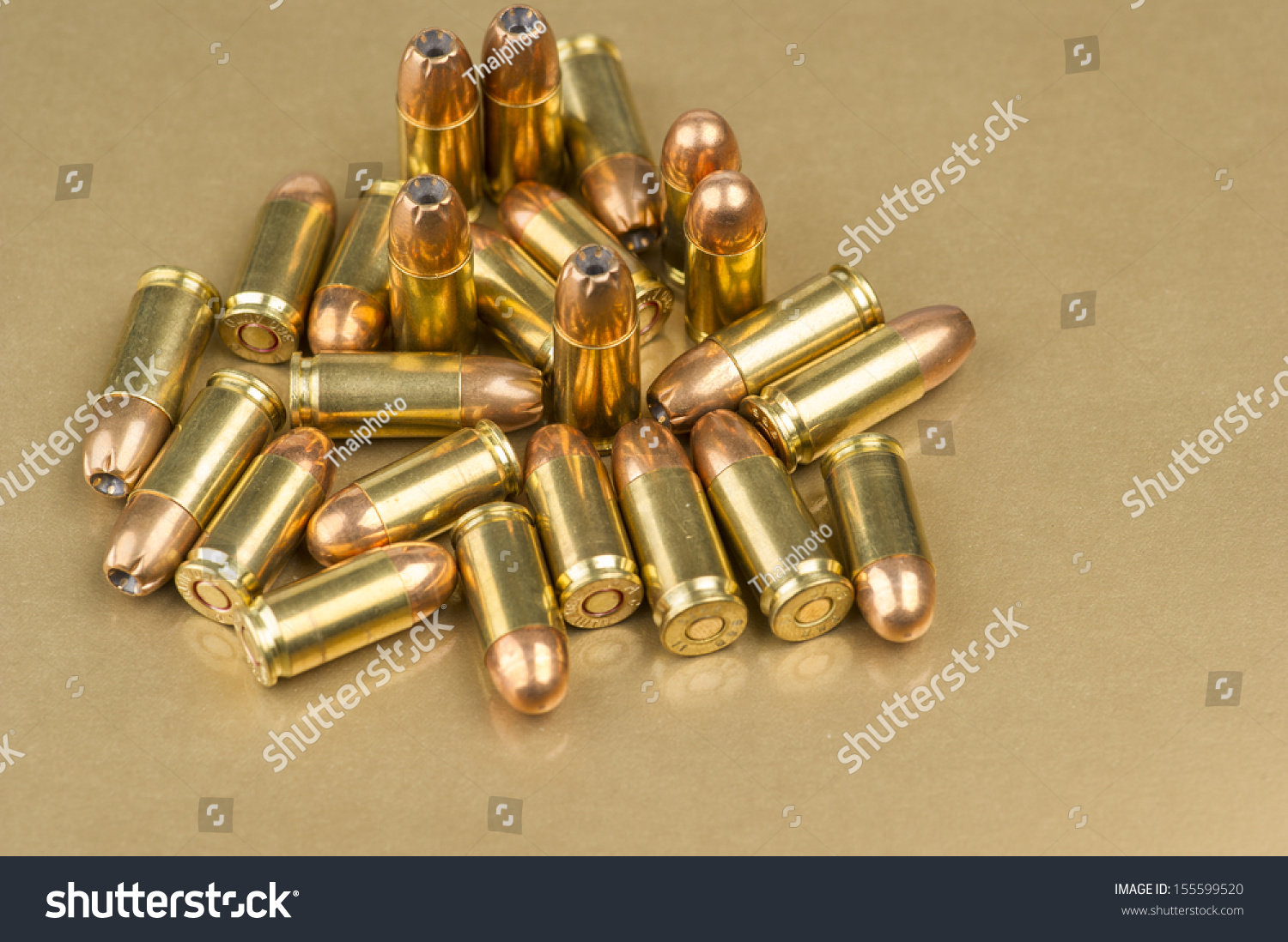 Selection 9mm 380 Live Ammunition Stock Photo Edit Now