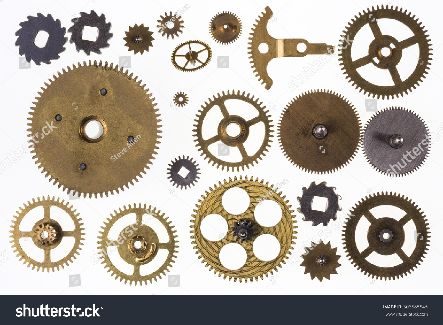 Clock Gears Brass Gears Clock Parts Clock Mechanism Gears for Steampunk Brass Parts
