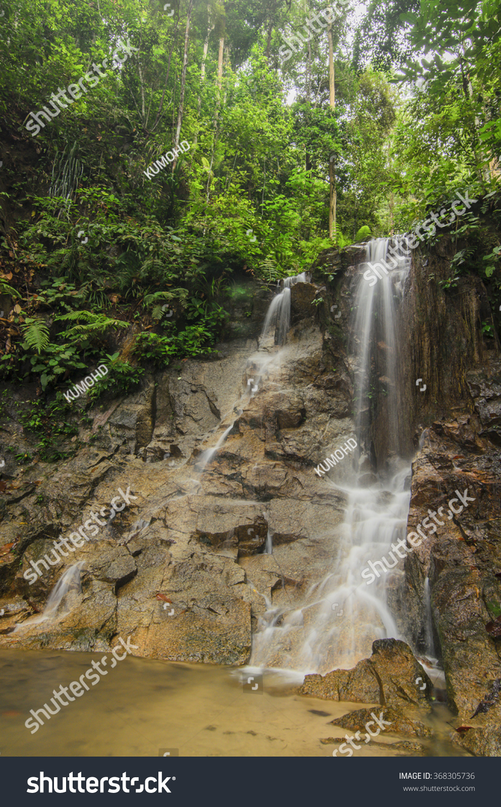 Semangkuk Waterfall Kuala Kubu Bharu Selangor Stock Photo Edit Now 368305736