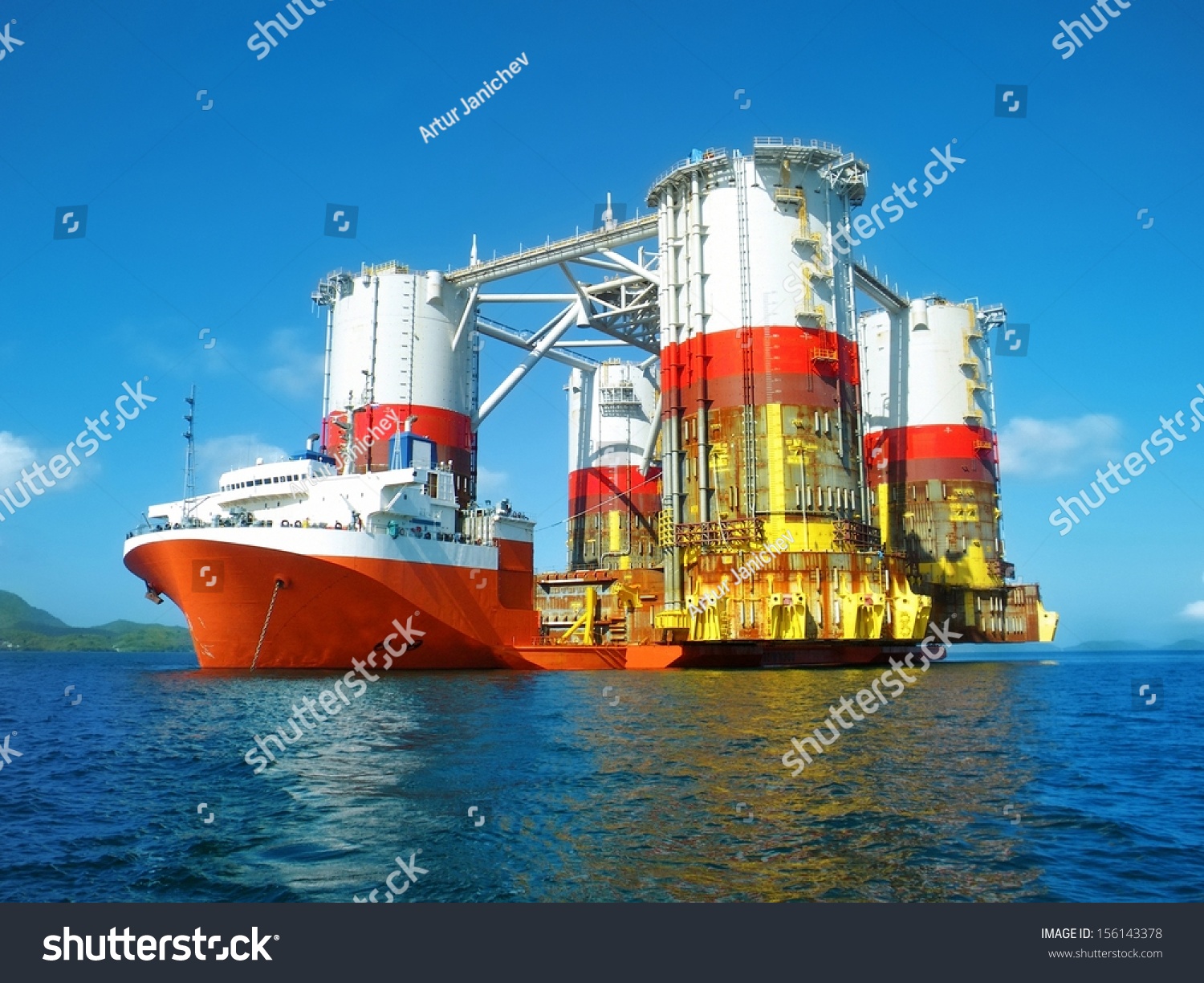 Semi Submersible Heavy Lift Cargo Ship Stock Photo Edit Now 156143378