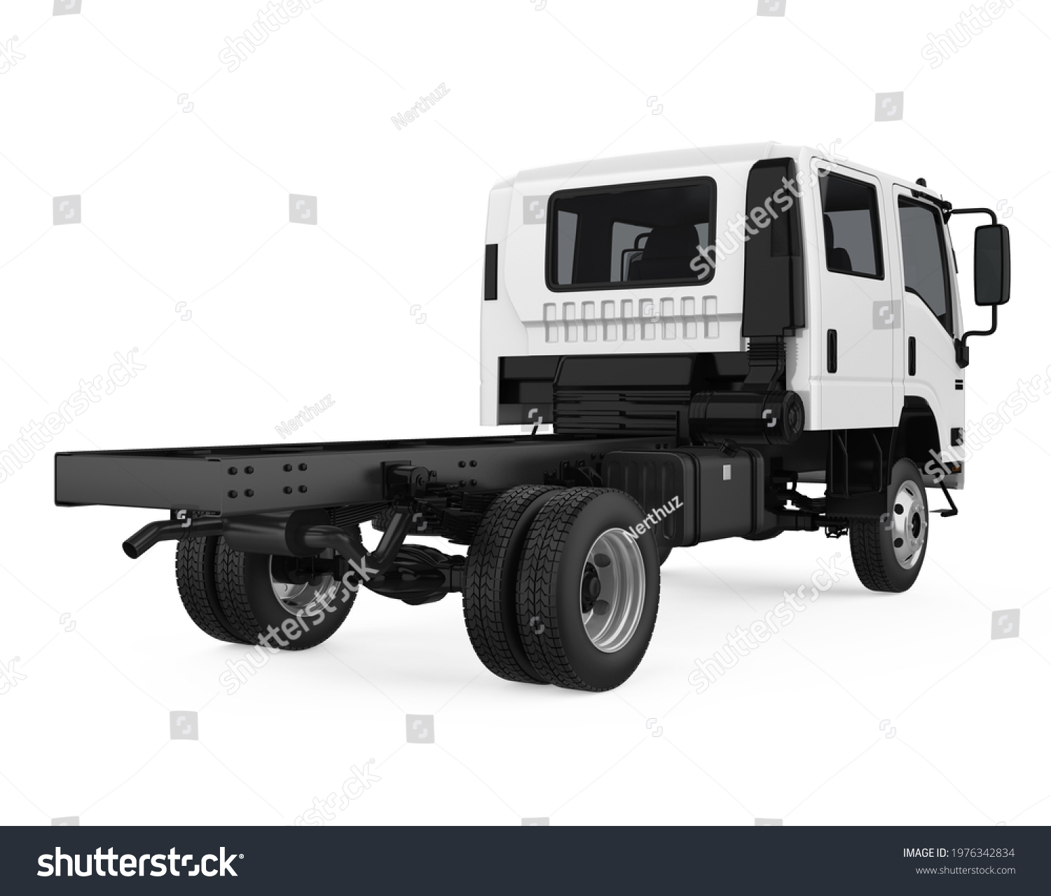 Semi Truck Isolated 3d Rendering Stock Illustration 1976342834 ...