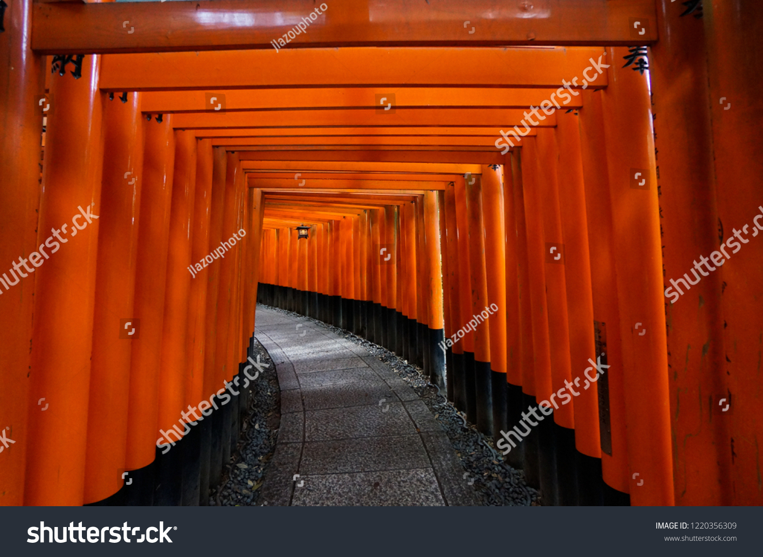 Senbon Torii Fushimi Inari Taisha Shrine Stock Photo Edit Now