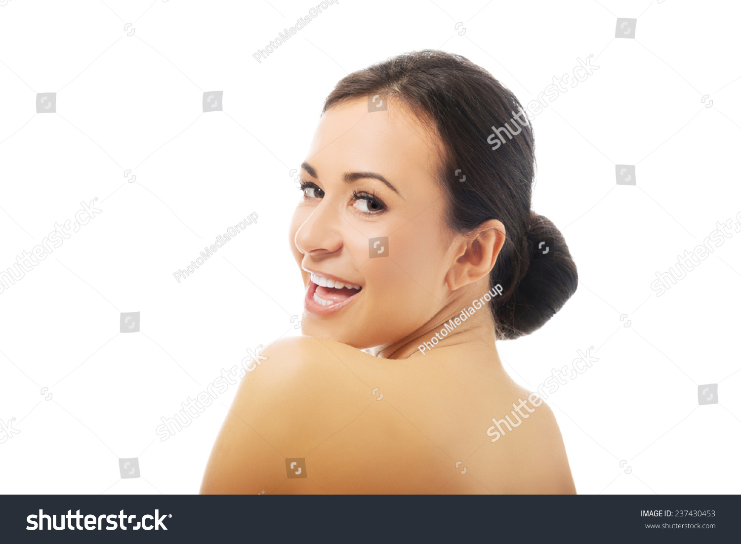 Sensual Portrait Nude Woman Looking Camera Stock Photo Edit Now