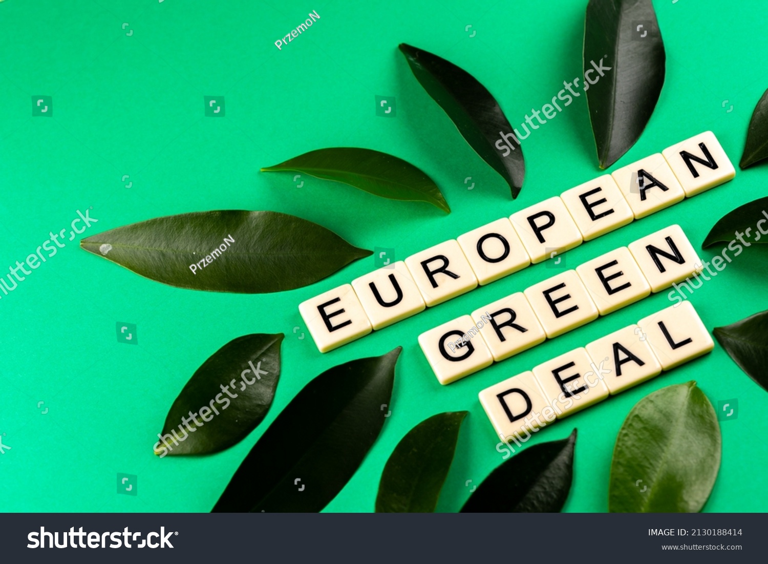 sentence-european-green-deal-composed-letters-stock-photo-2130188414