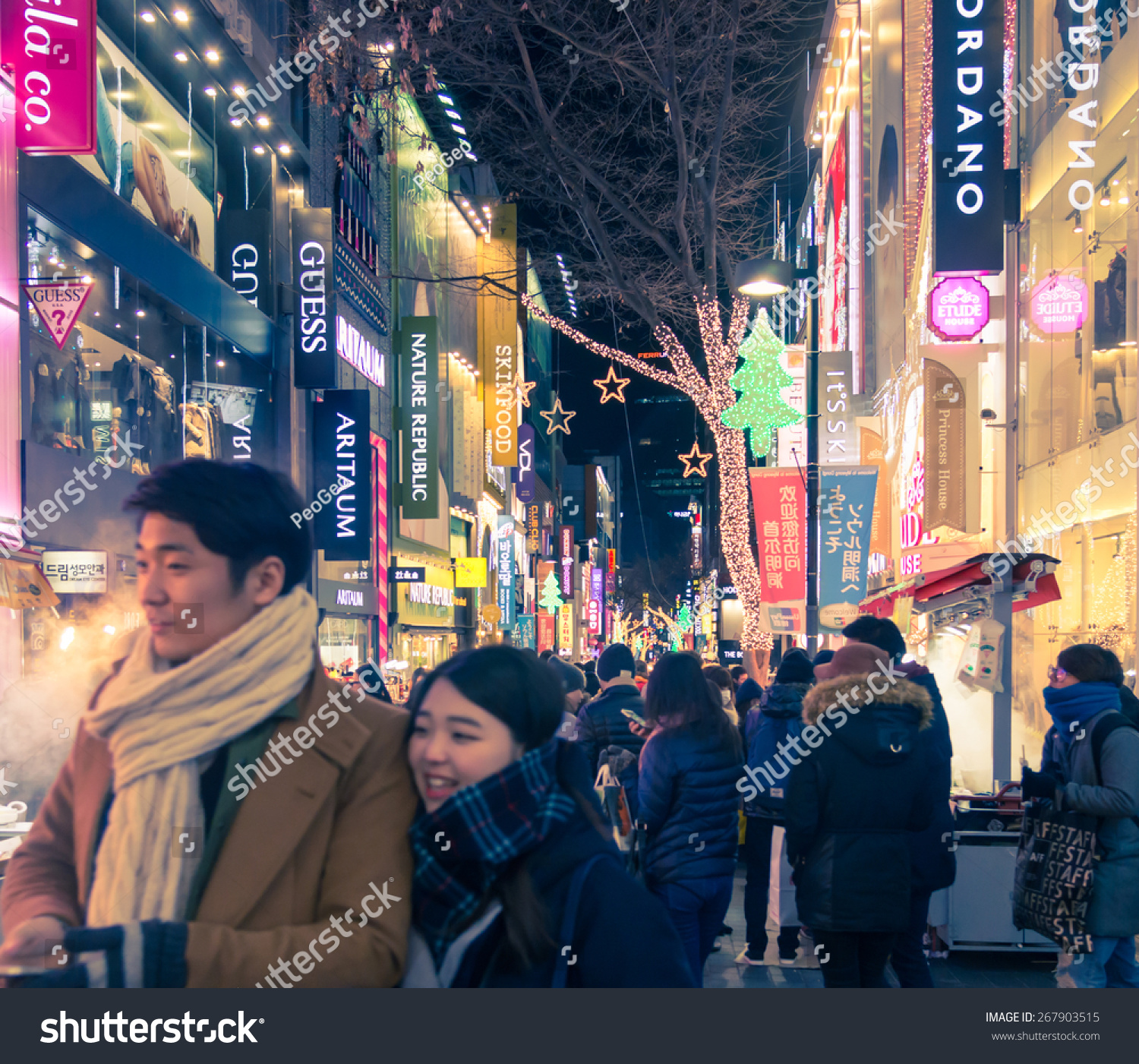 Seoul, Republic Of Korea - January 1, 2015 : New Year With Decoration ...