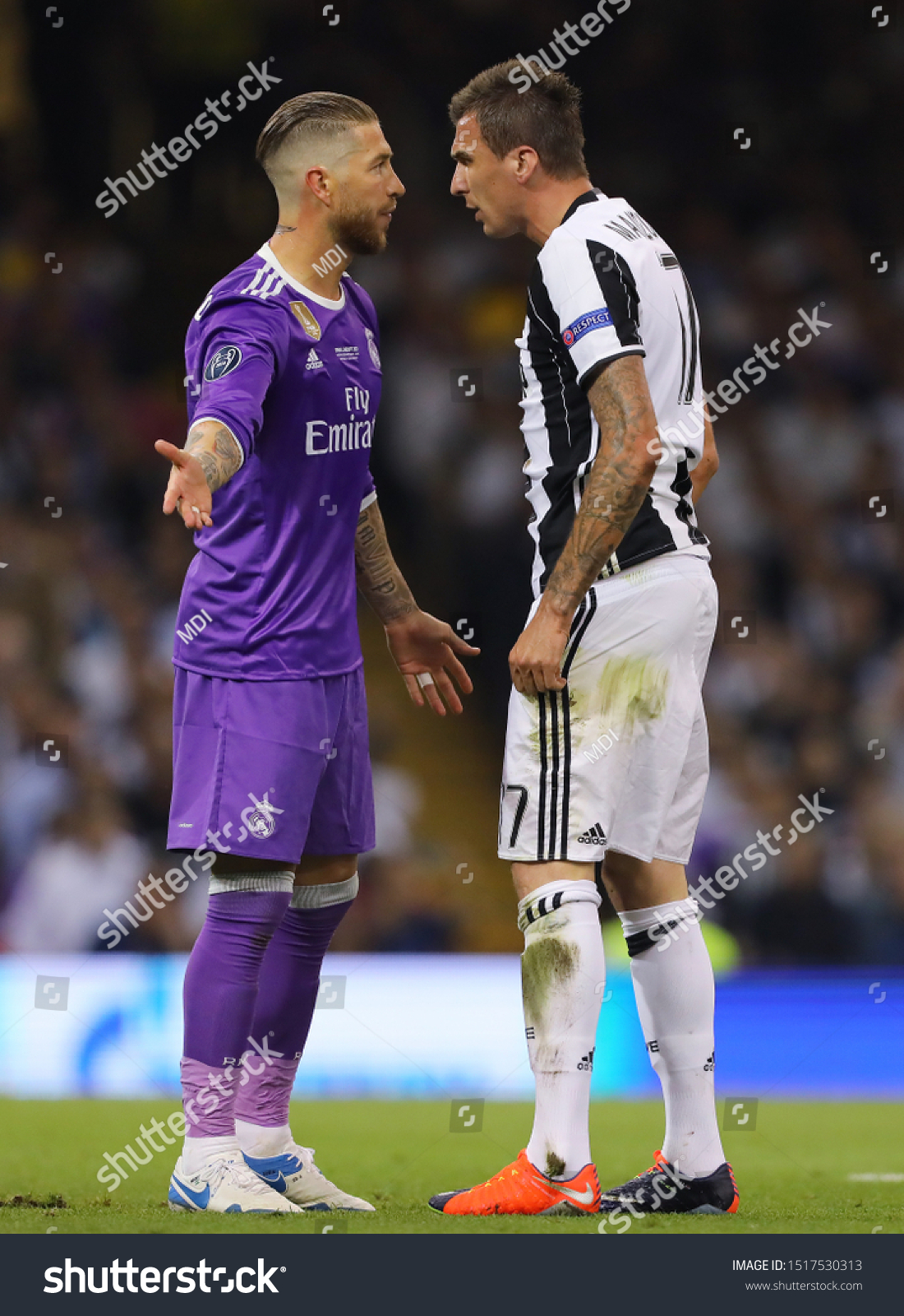 Sergio Ramos Real Madrid Mario Mandzukic Stock Photo Edit Now