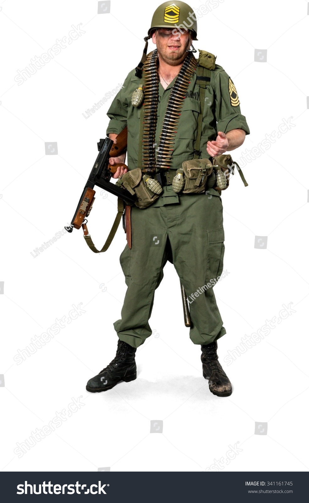 Man - machine gun Man - machine gun