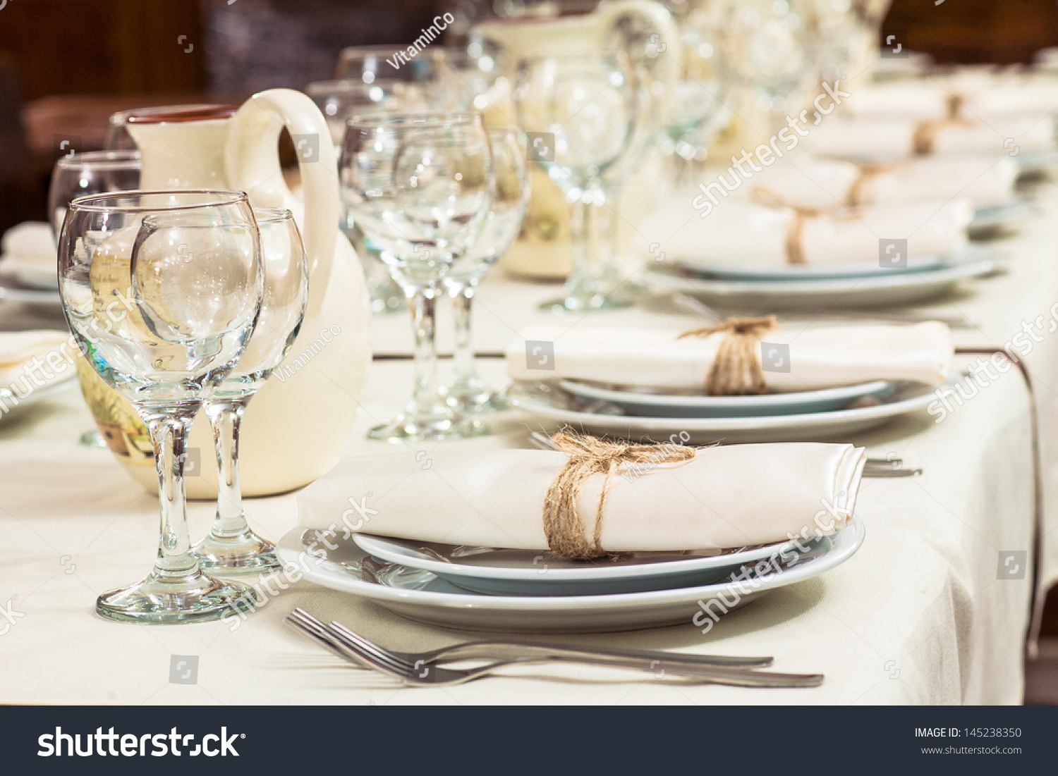 Served With A Plate On The Table Stock Photo 145238350 : Shutterstock