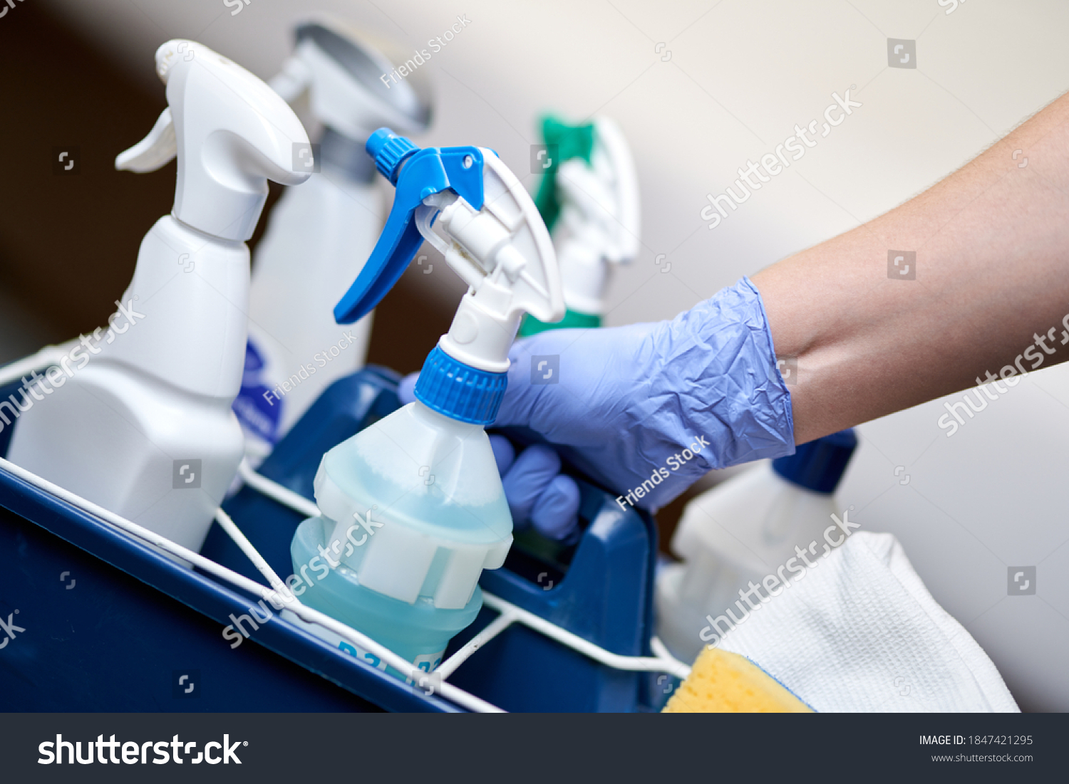 Set Cleaning Supplies Hotel Room Cleaning Stock Photo Shutterstock