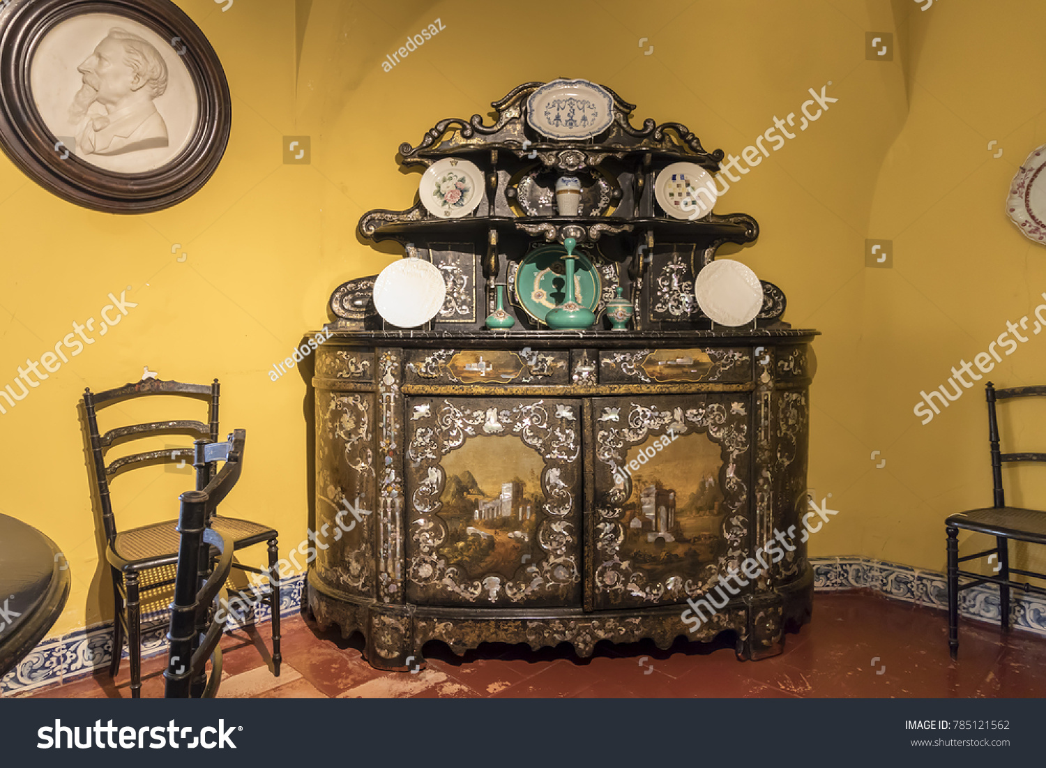 Set Furniture Made Paper Mache Inset Stock Photo Edit Now 785121562