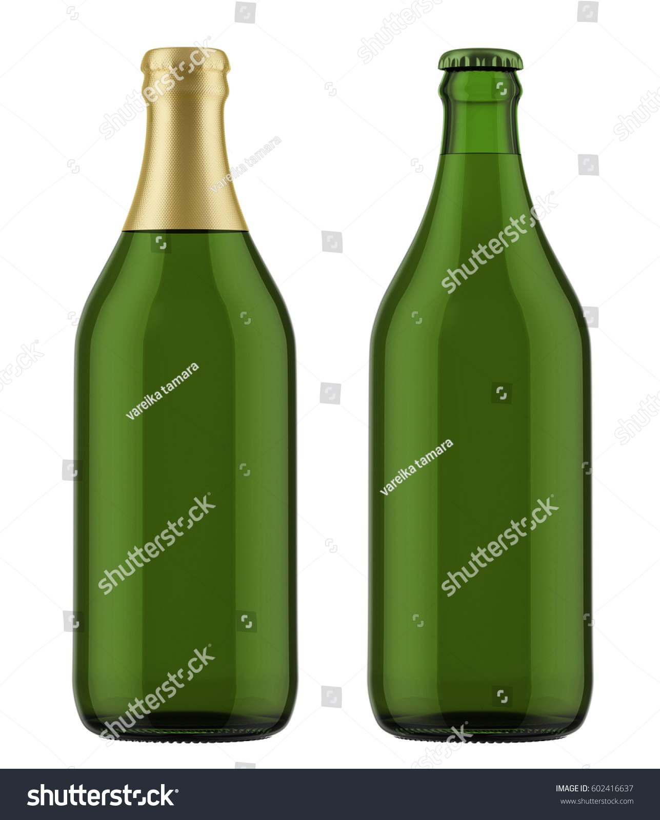 Download Set Glass Bottles Lid Golden Foil Stock Illustration 602416637