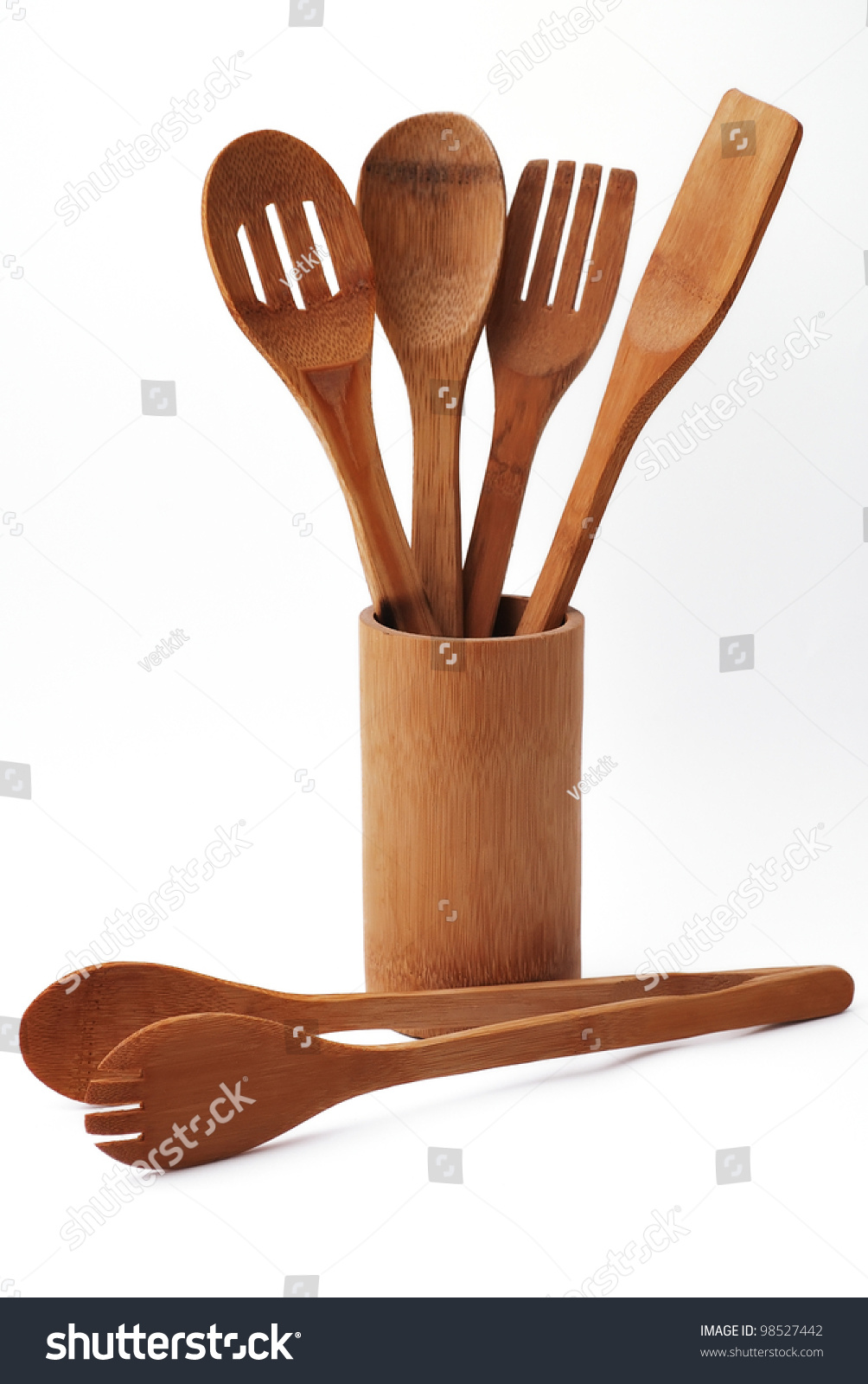 Kitchen Spatula On White Background Set Of Kitchen Spatula On White Background Stock Photo
