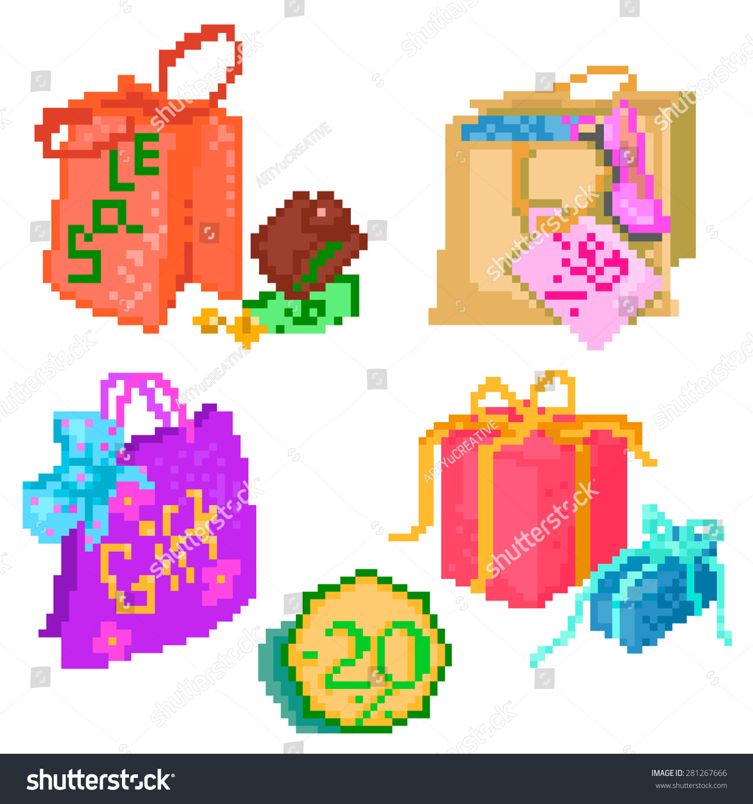 bags and ribbons