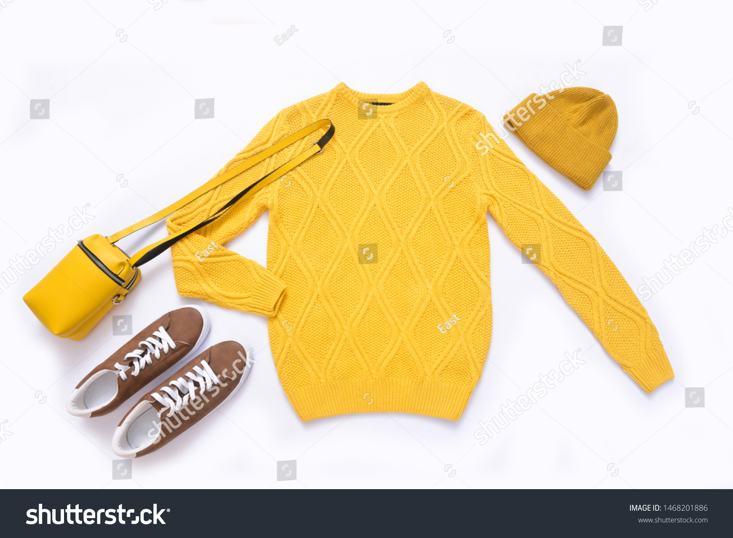 yellow sweater set