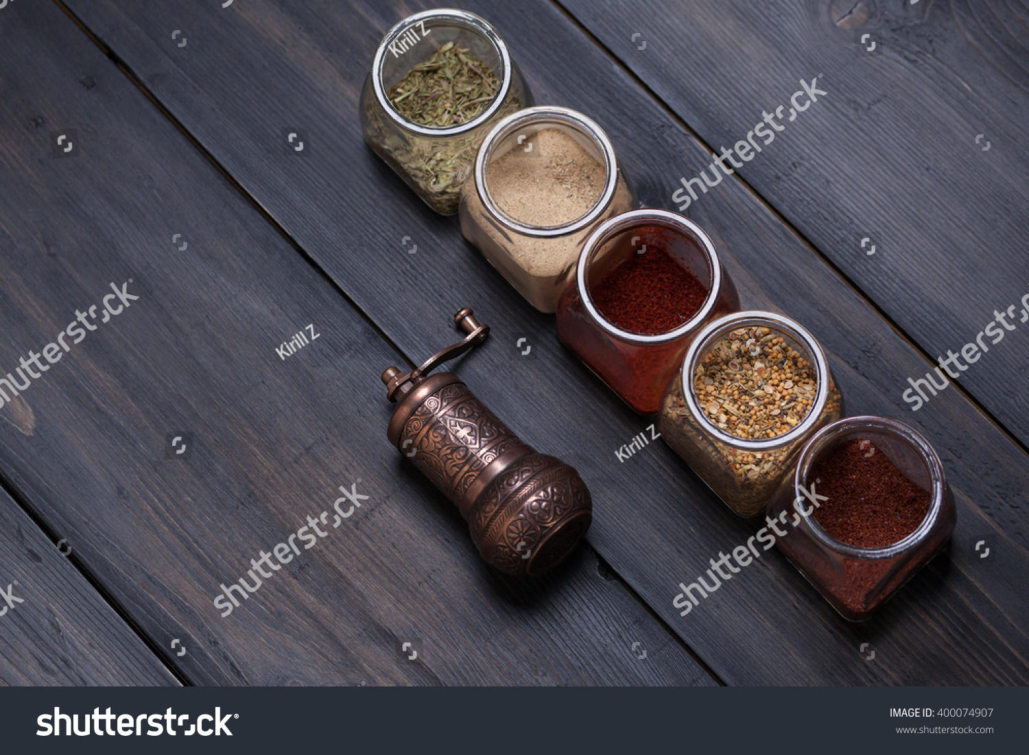 dark spice jars