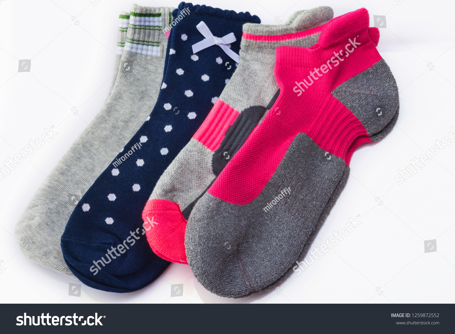 women's multi colored socks