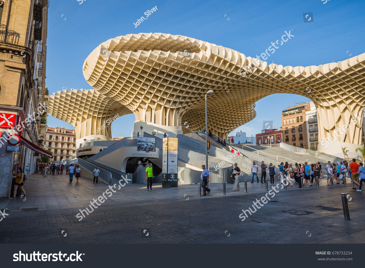 Seville Spain October 2016 View Plaza Stock Photo Edit Now 678733234