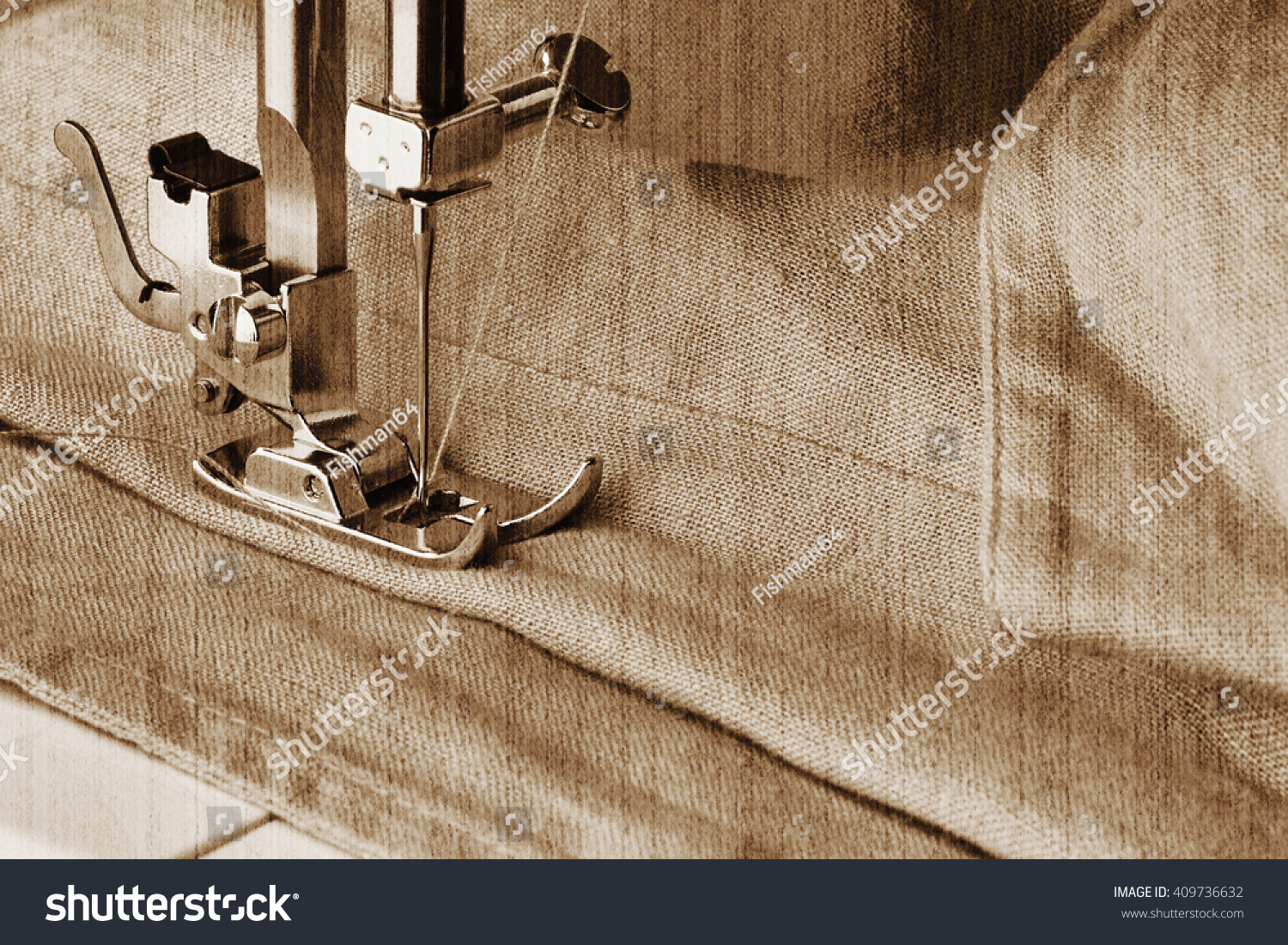 Sewing Machine And Item Of Clothing Stock Photo 409736632 : Shutterstock