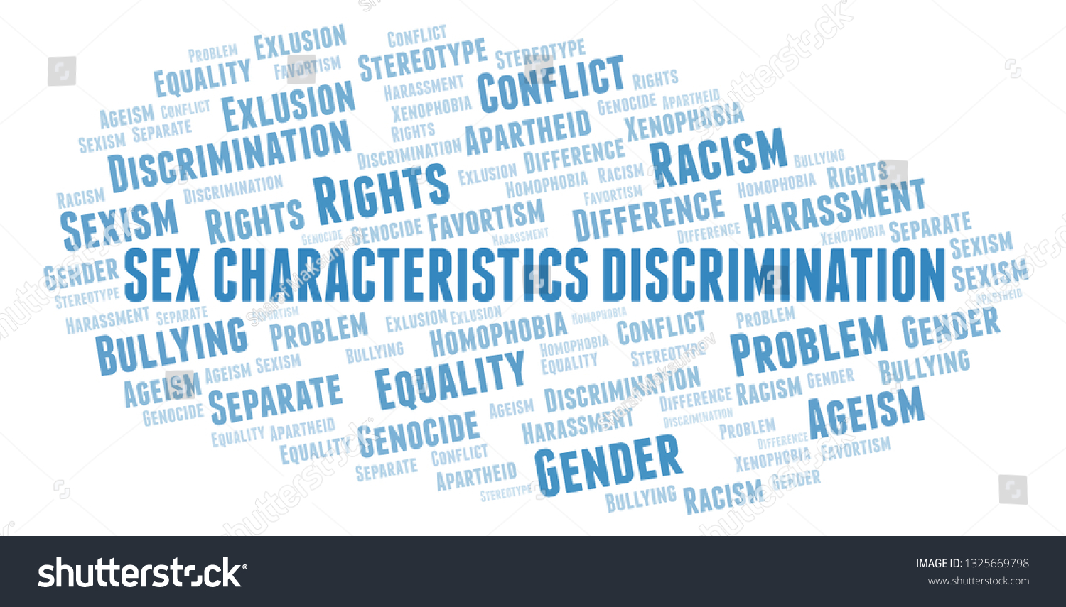 Sex Characteristics Discrimination Type Discrimination Word Stock Illustration 1325669798 9812