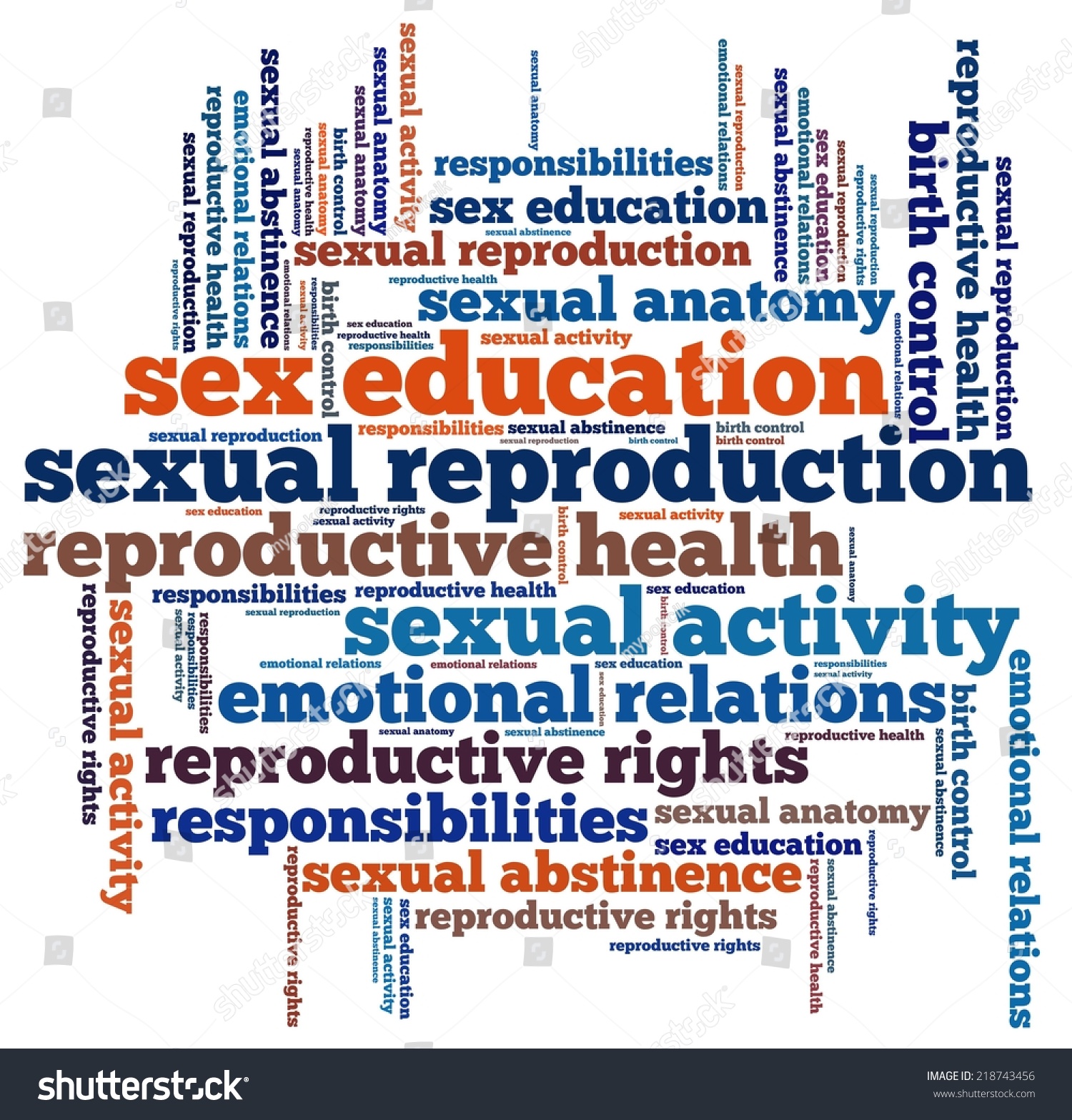 Sex Education Word Collage Stock Illustration 218743456 Shutterstock