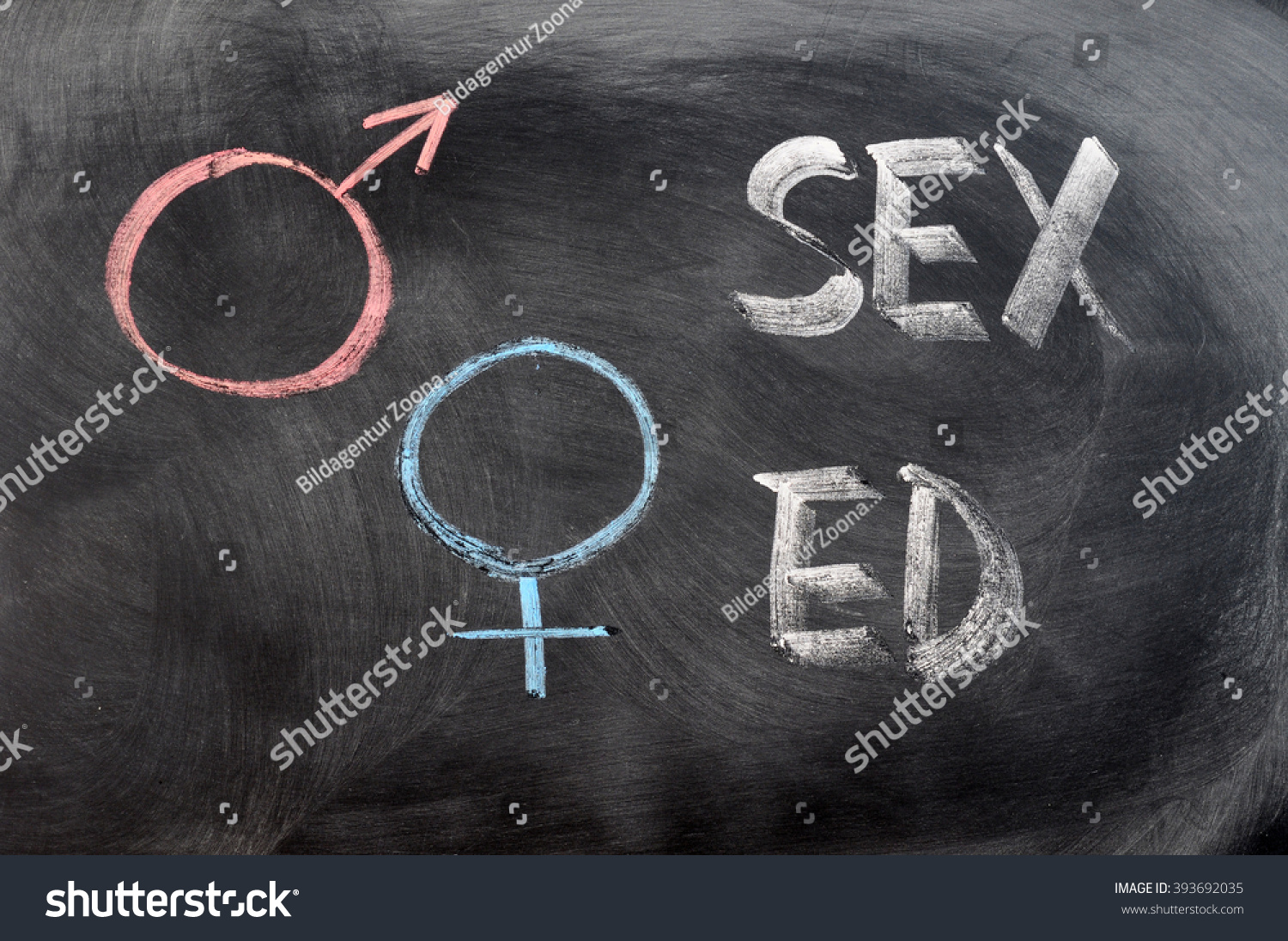 Sex Education Gender Symbols Written On Foto De Stock Editar Ahora