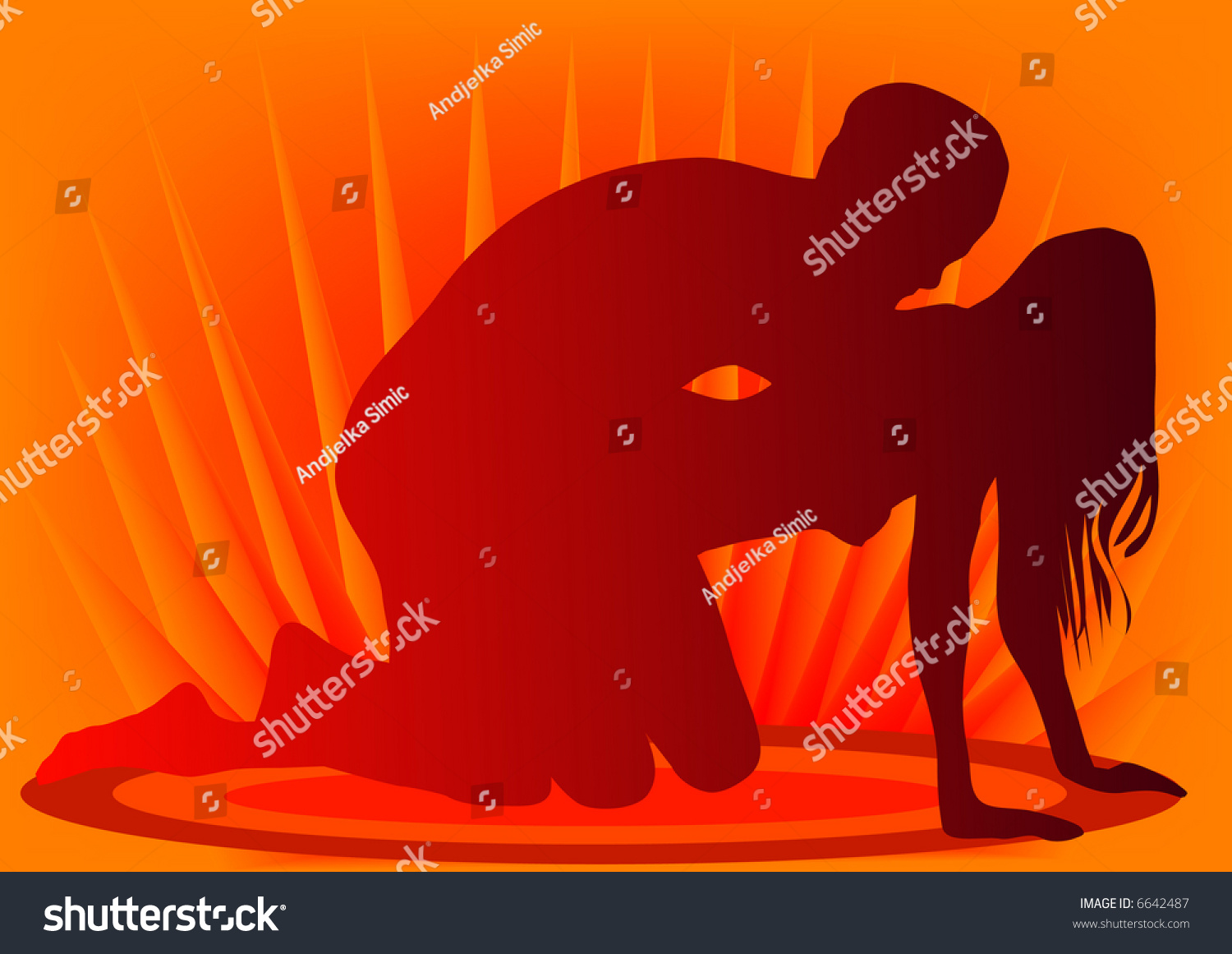 Sex Silhouette Illustration Stock Illustration 6642487 Shutterstock