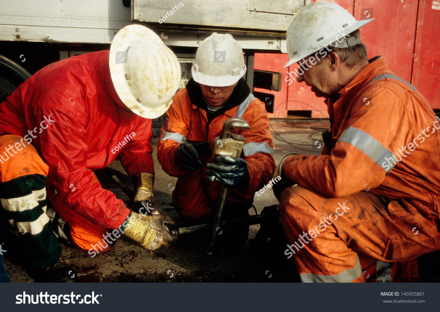 Sexbierum, The Netherlands-Circa November 2008 : Rig-Personnel In The ...