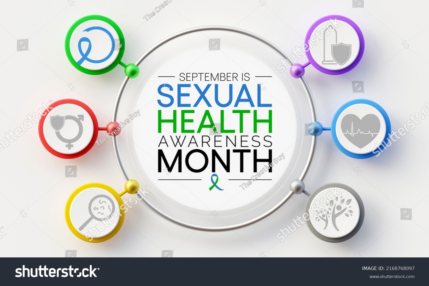 Sexual Health Awareness Month Observed Every Stock Illustration