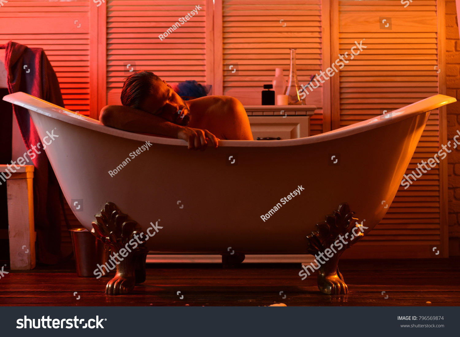 Sexuality Relaxation Concept Macho Lying Naked Stock Photo Shutterstock