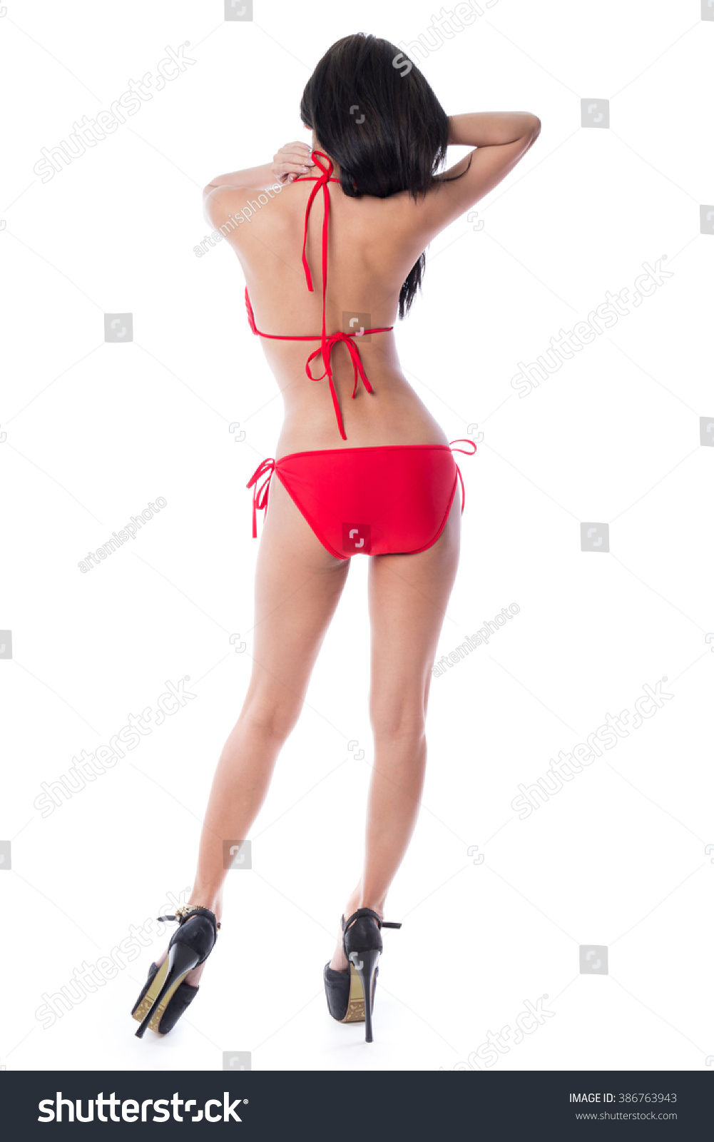 Hot asian teens in bikinis Sexy Asian Girl Wearing Red Bikini Stock Photo Edit Now 386763943