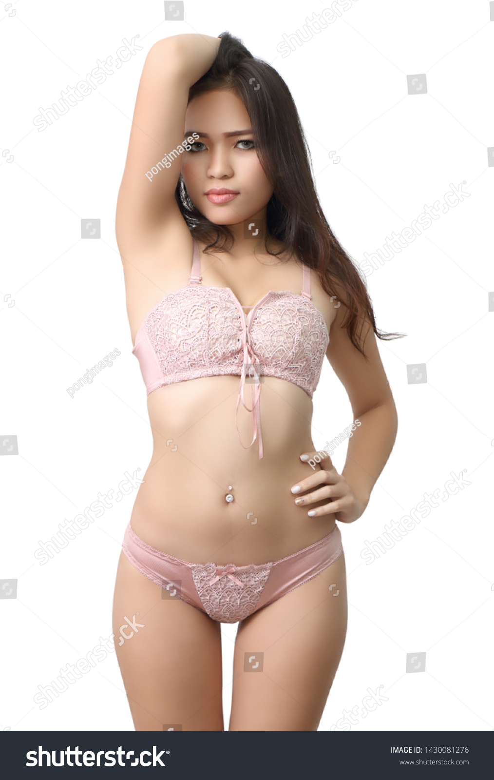 Sexy Asian Woman Bikini On White库存照片1430081276 Shutterstock