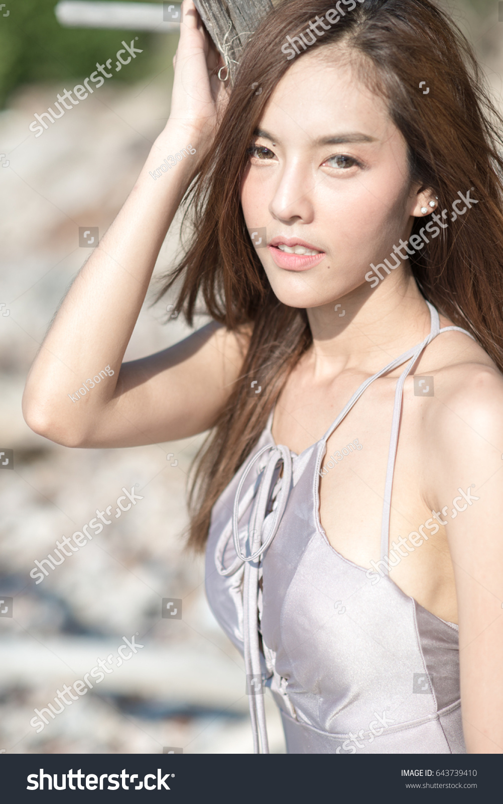 Sexy Asian Woman Bikini One Piece Foto De Stock 643739410 Shutterstock 7741