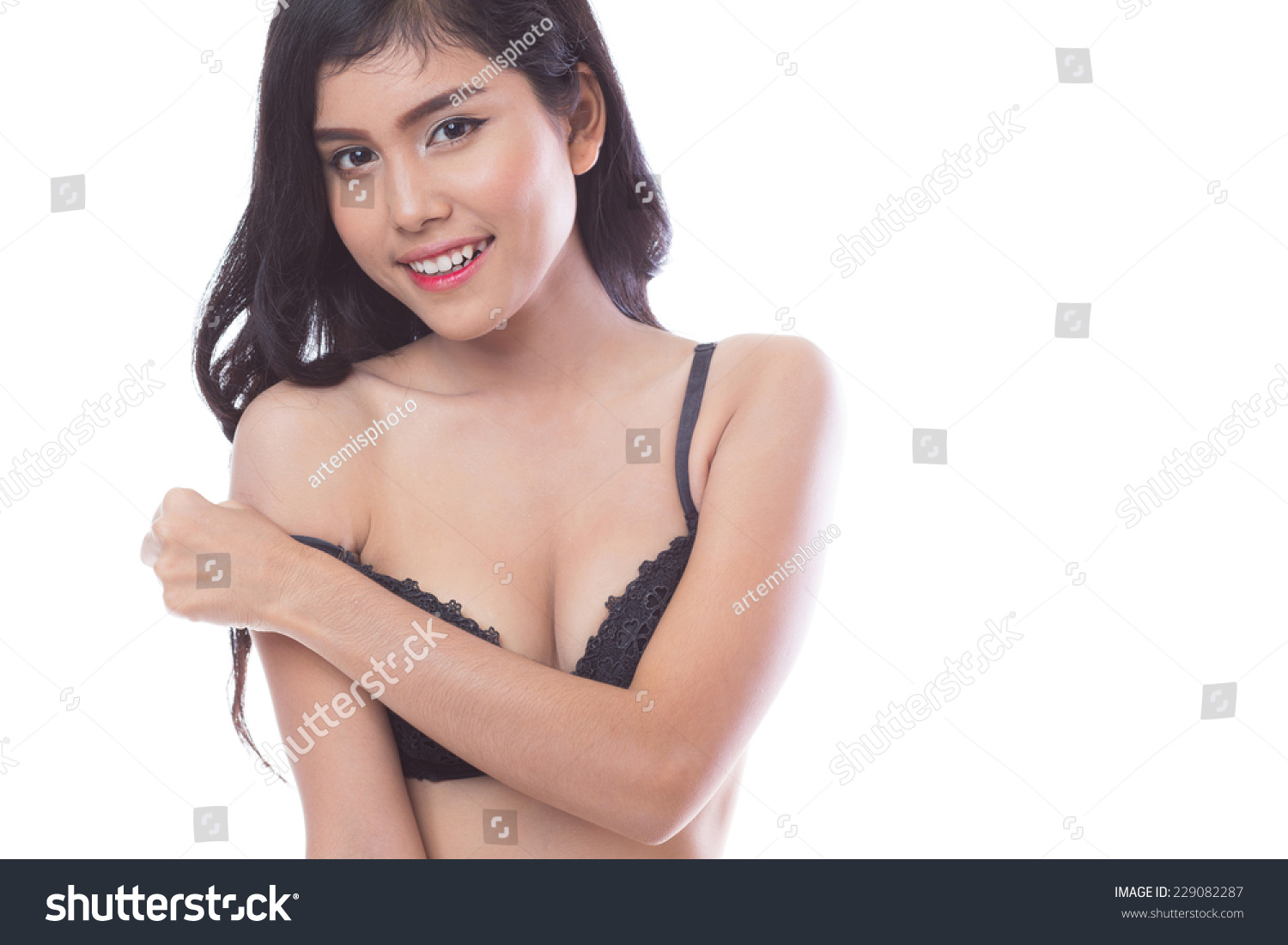 Sexy Asian Woman Lingerie库存照片229082287 Shutterstock 