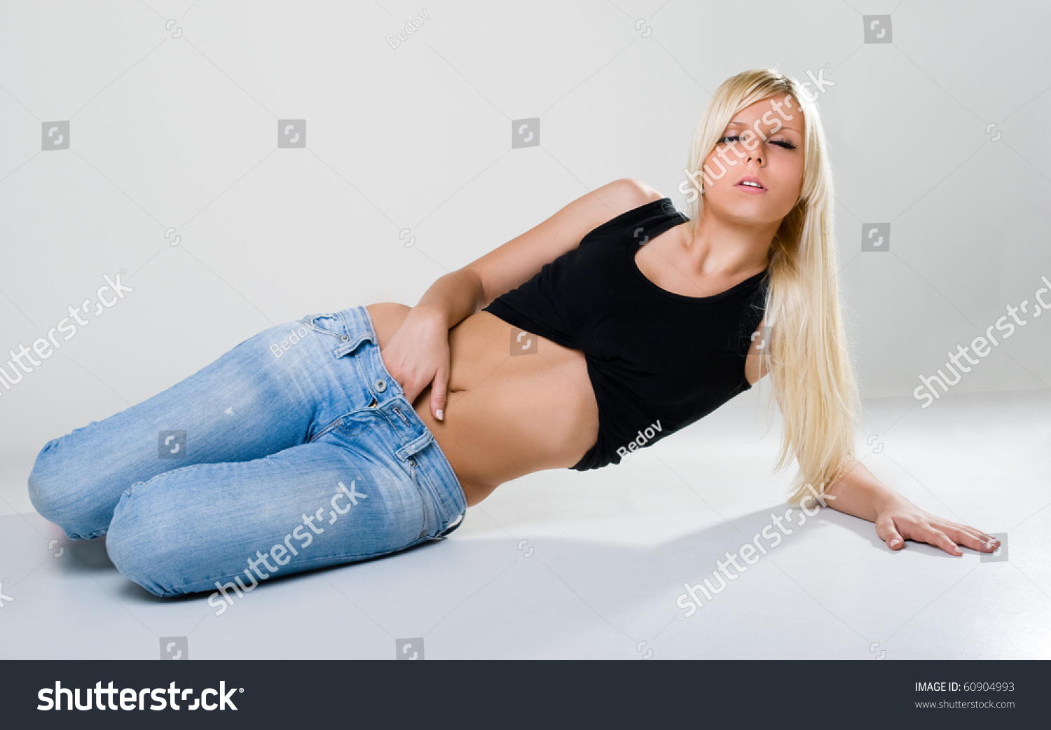 sexy woman touching herself