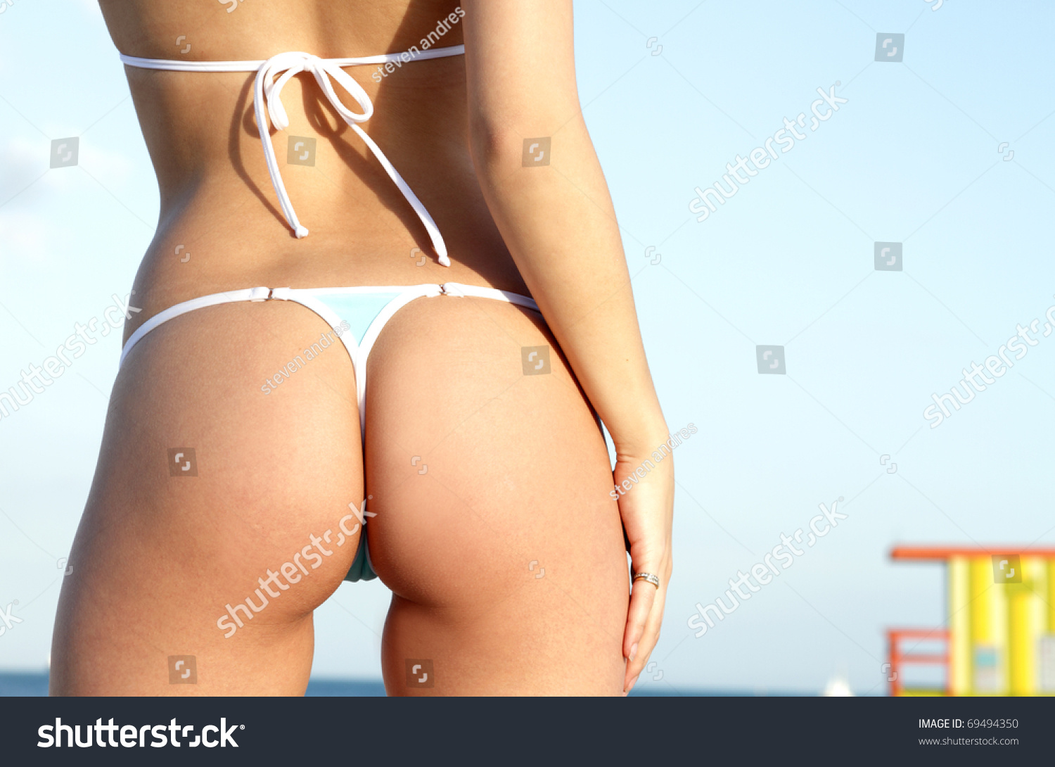 Bikini model butt Sexy Butt Thong Bikini On Female Stock Photo Edit Now 69494350