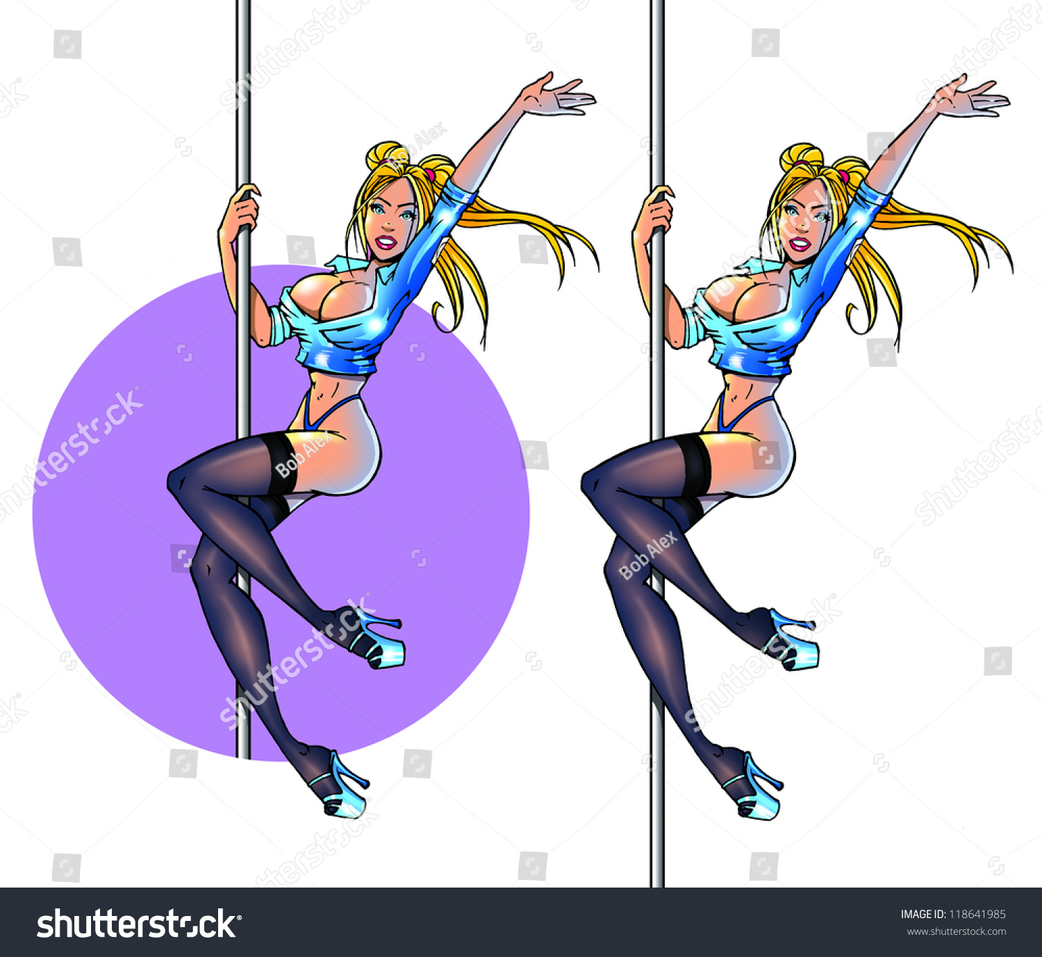 Cartoon stripper pole Images, Stock Photos & Vectors | Shutterstock